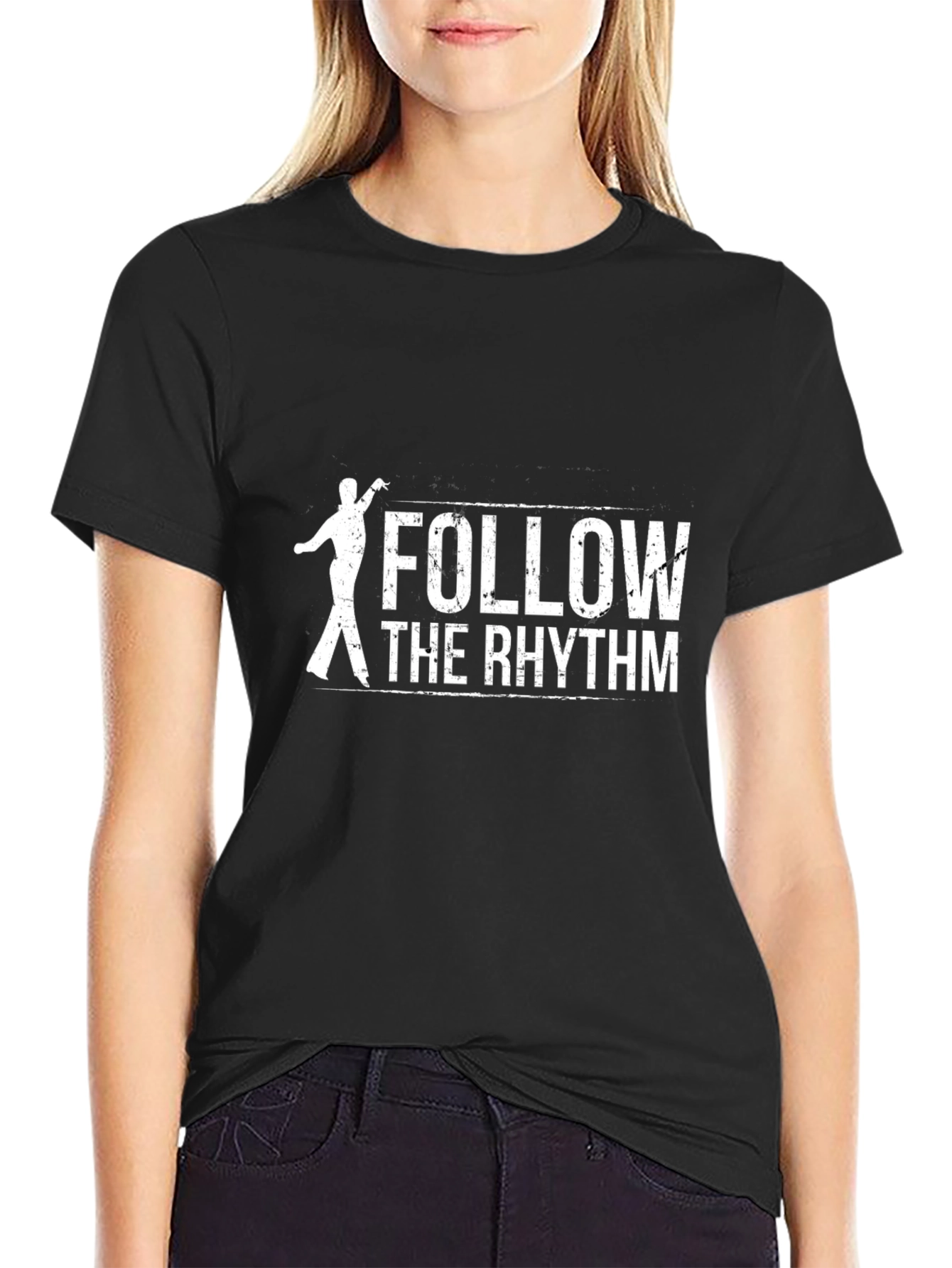 Follow The Rhythm Graphic Tee - Black - 2