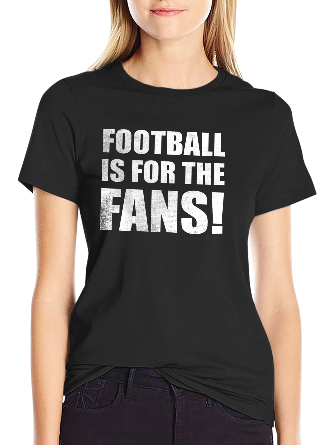 Black Football is for the Fans! T-Shirt view 2