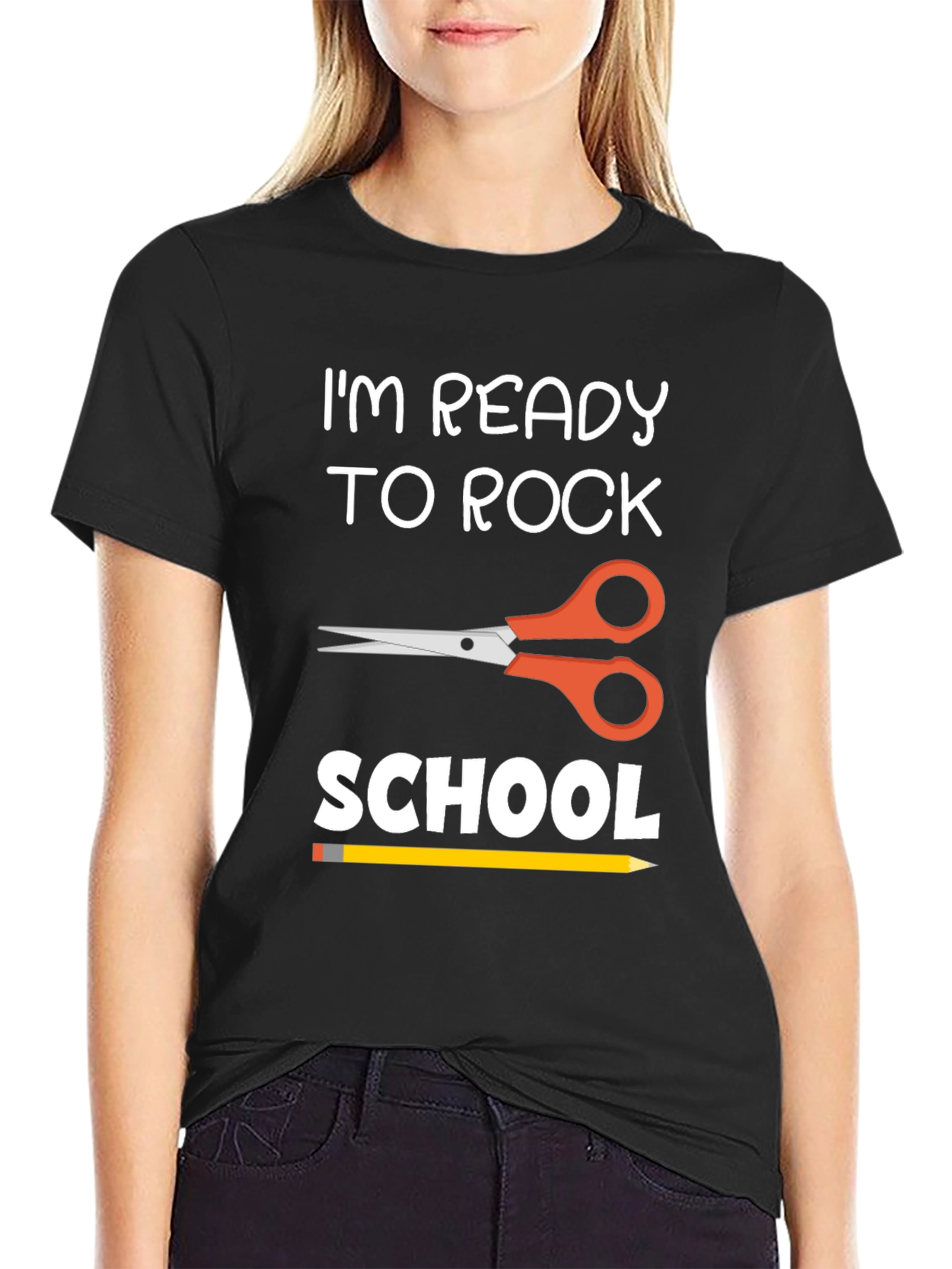 Black Ready to Rock School T-Shirt view 2