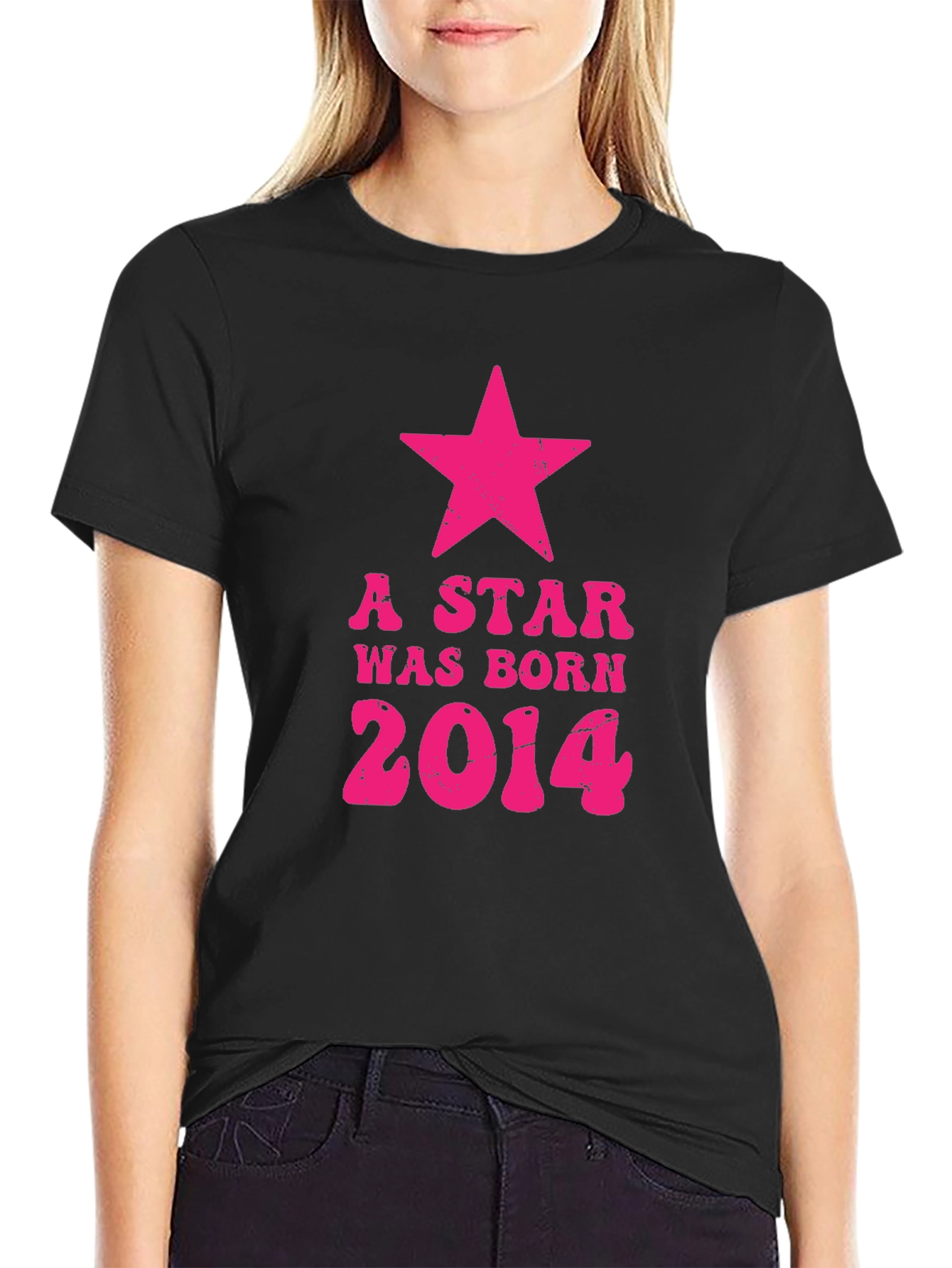 Black A Star Was Born 2014 T-Shirt view 2