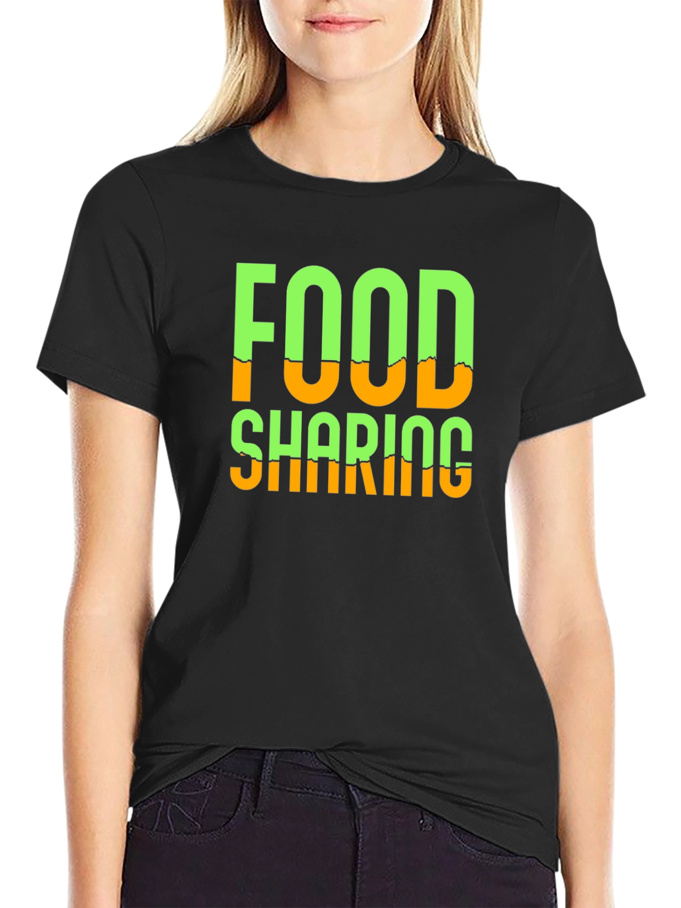 Food Sharing Graphic Tee - Black - 2