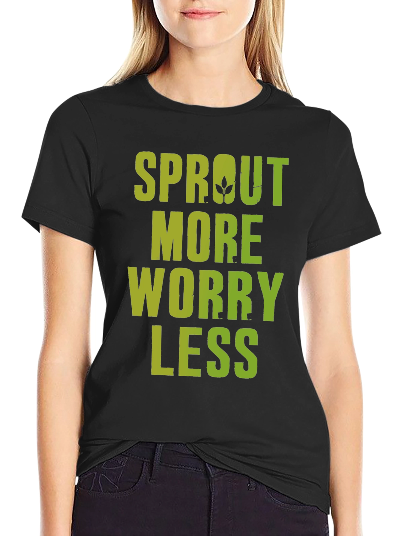 Sprout More Worry Less Graphic Tee - 2
