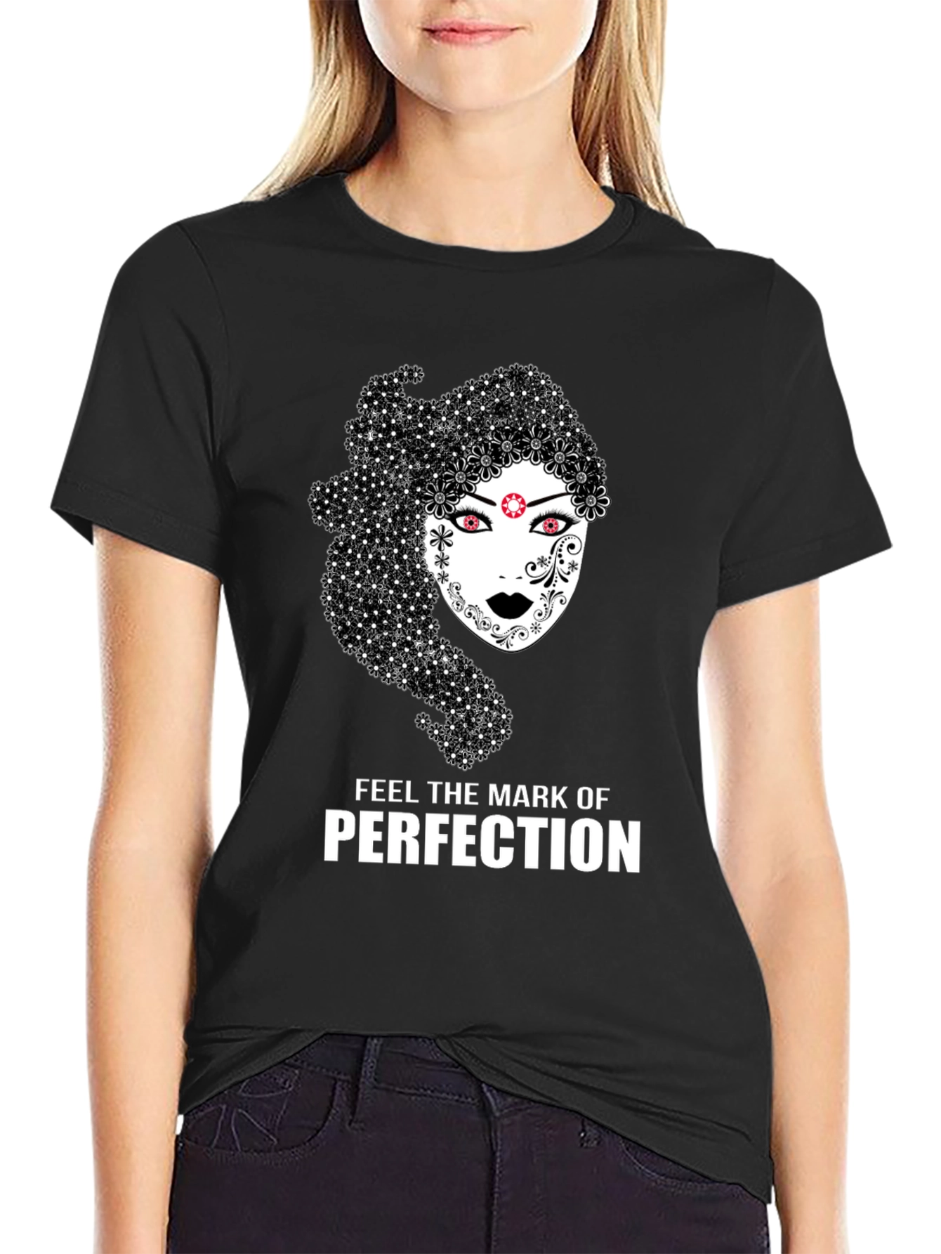 Black Mark of Perfection Graphic T-Shirt view 2