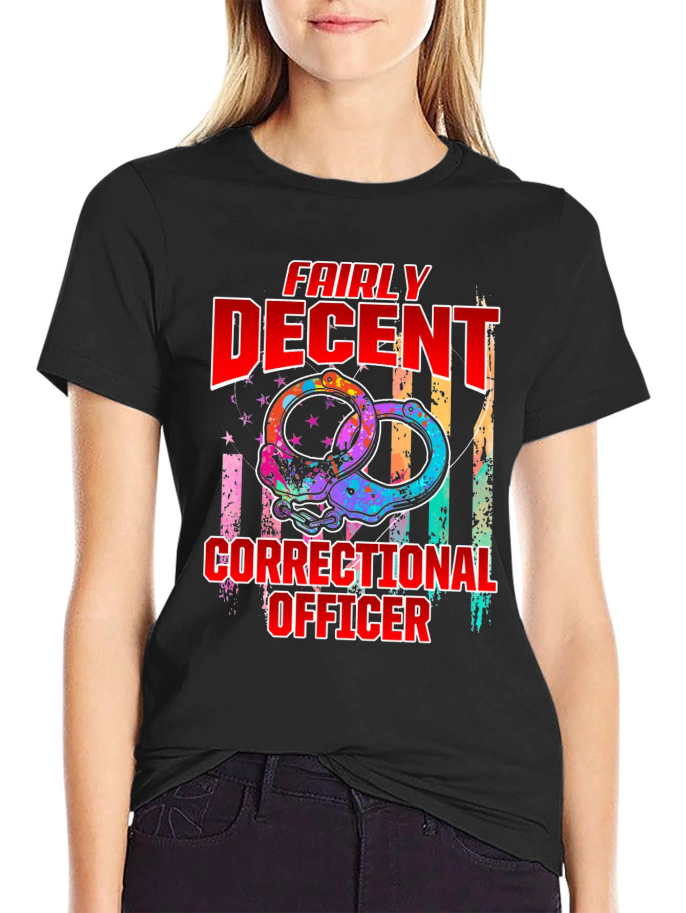 Fairly Decent Correctional Officer Graphic T-Shirt - 2