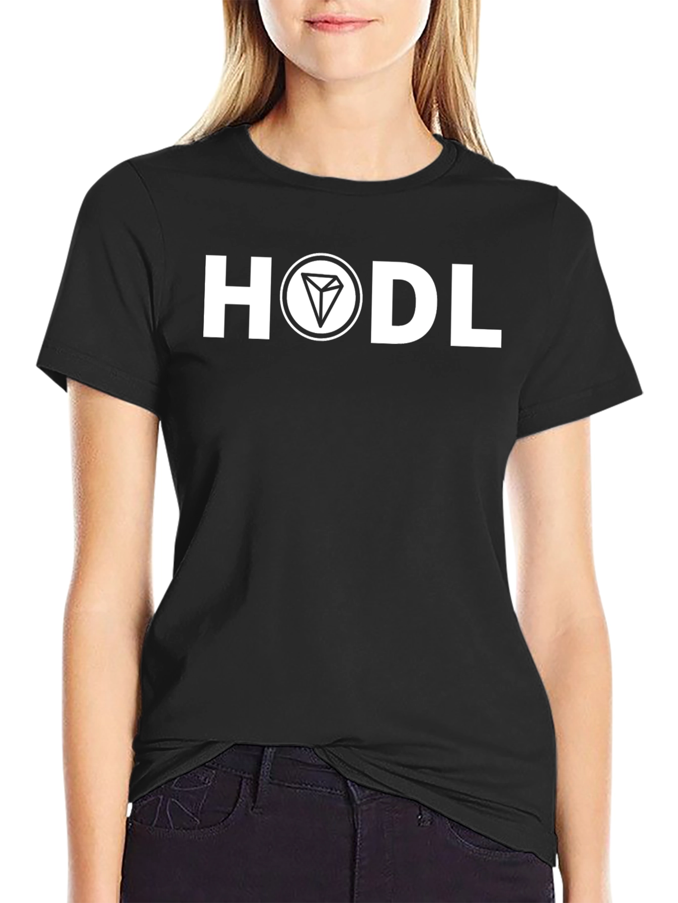 Black HODL Crypto Black T-Shirt view 2