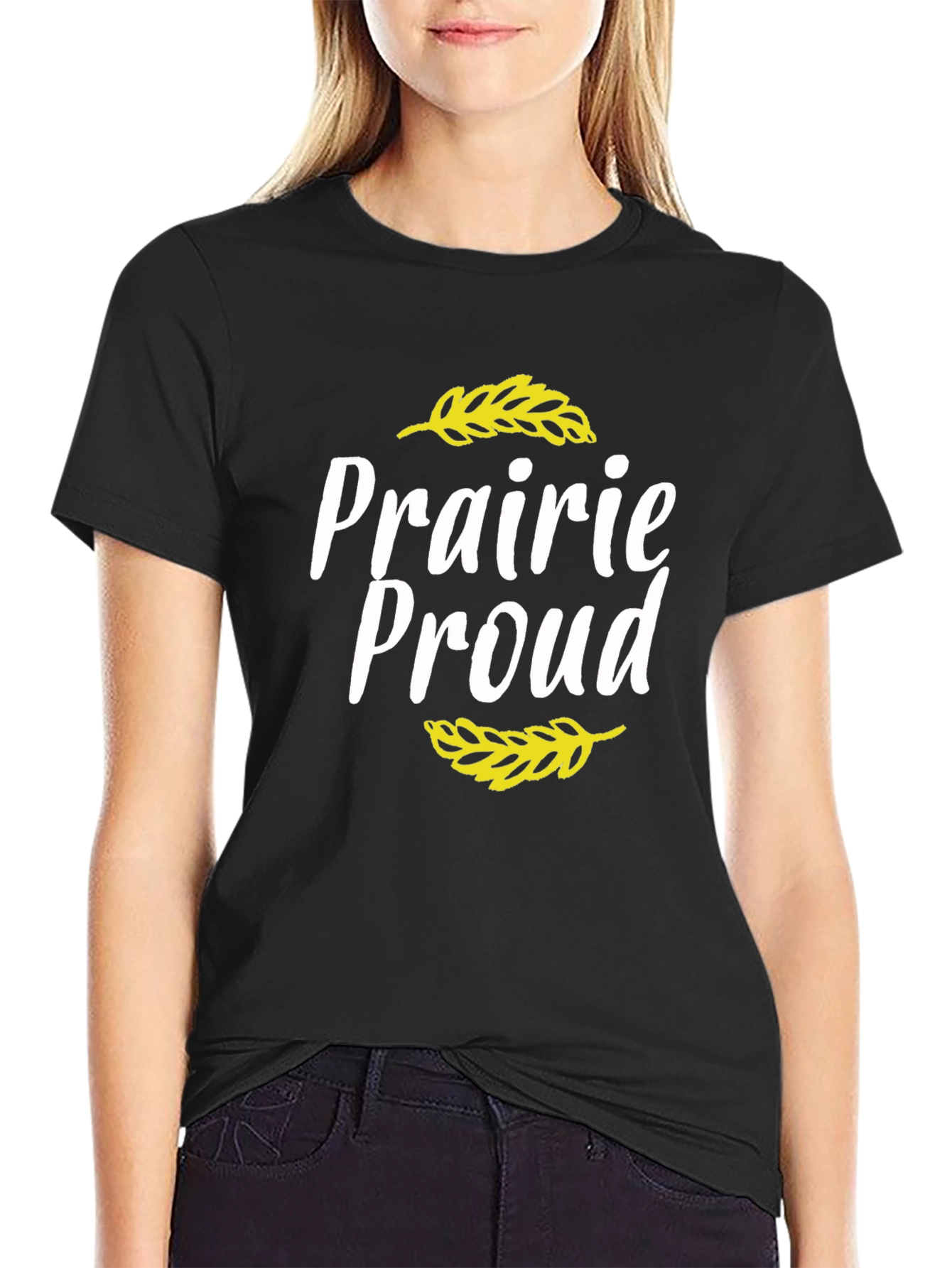 Black Prairie Proud Graphic Tee - Soft Black T-Shirt view 2