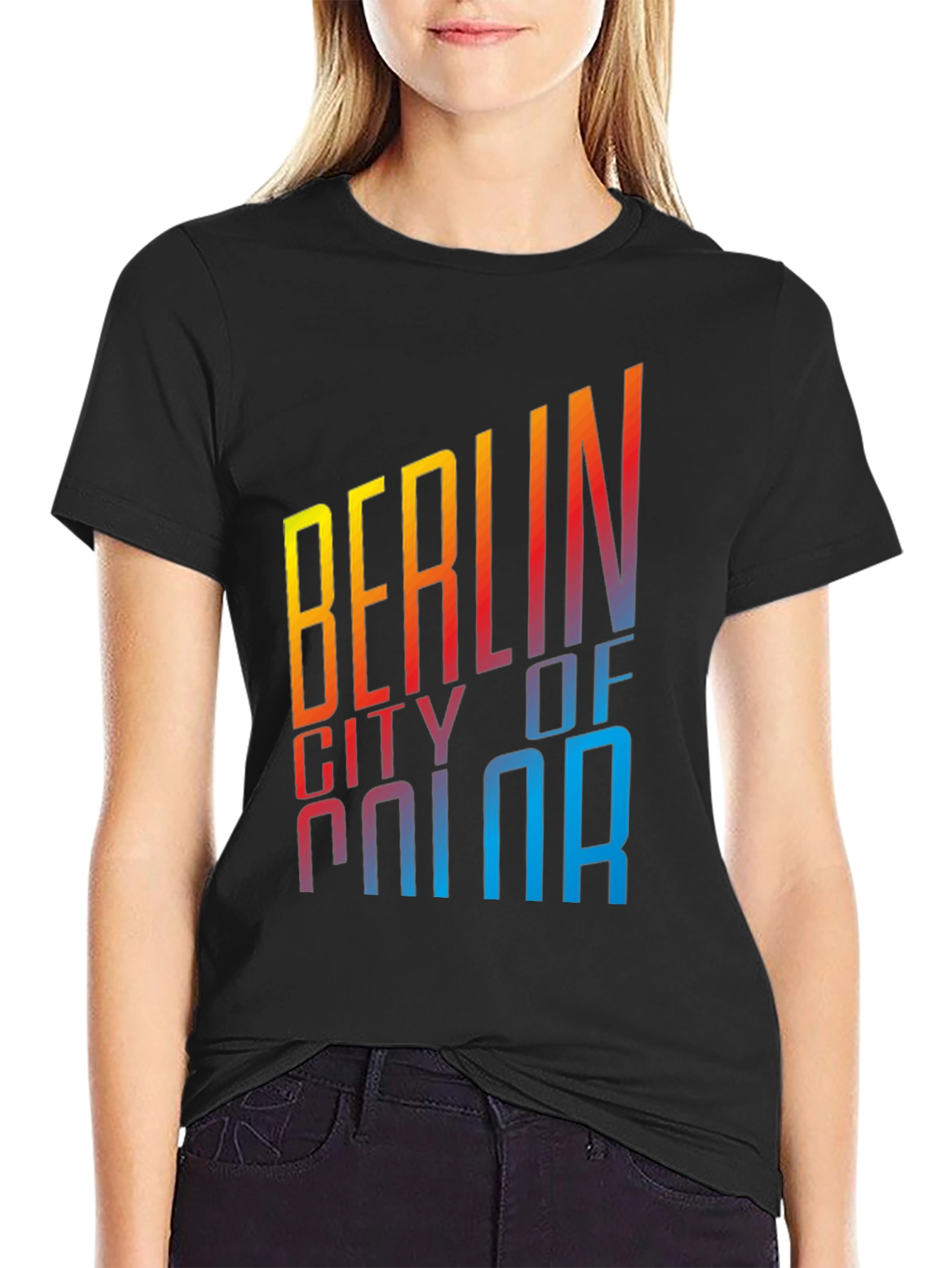 Black Berlin City of Sin T-Shirt - Graphic Tee view 2