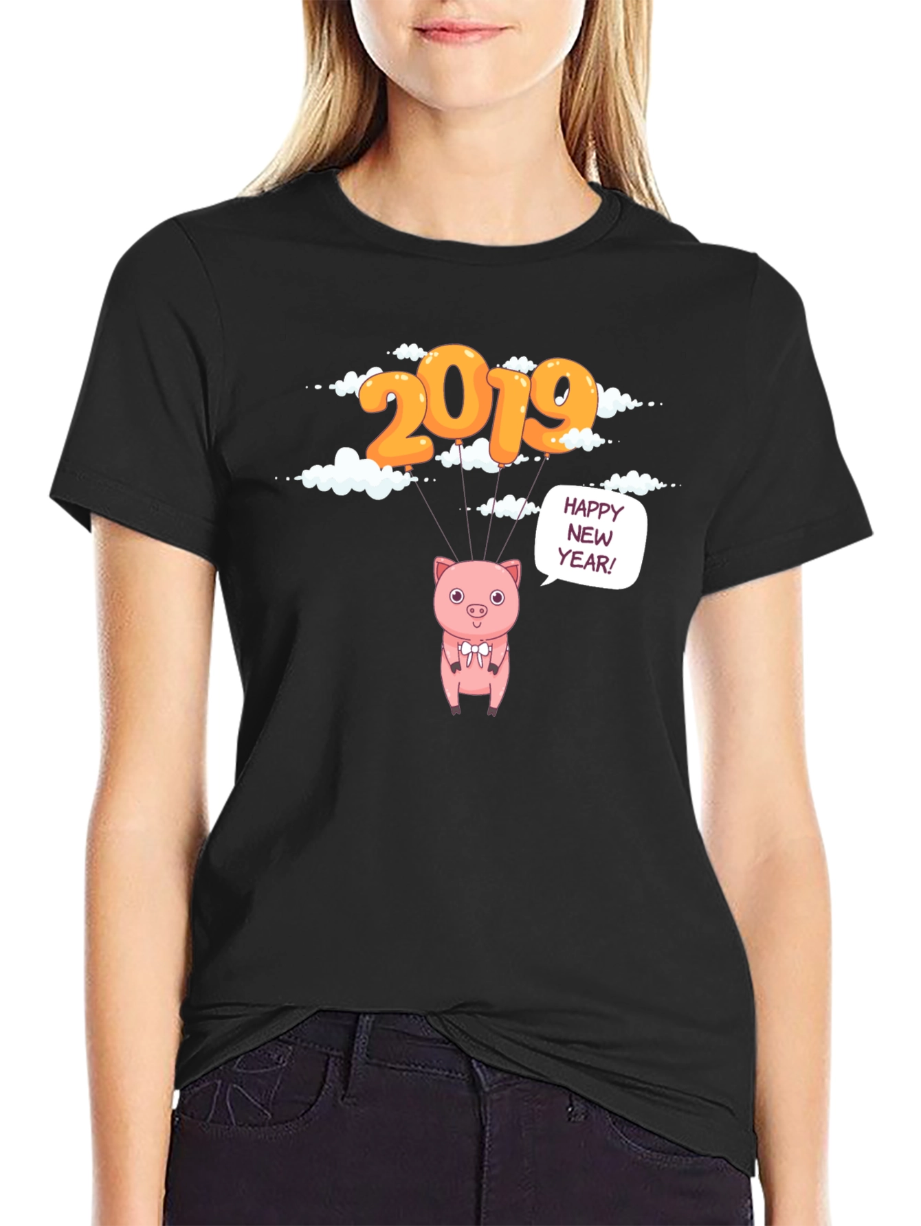 2019 Pig Happy New Year T-Shirt - 2