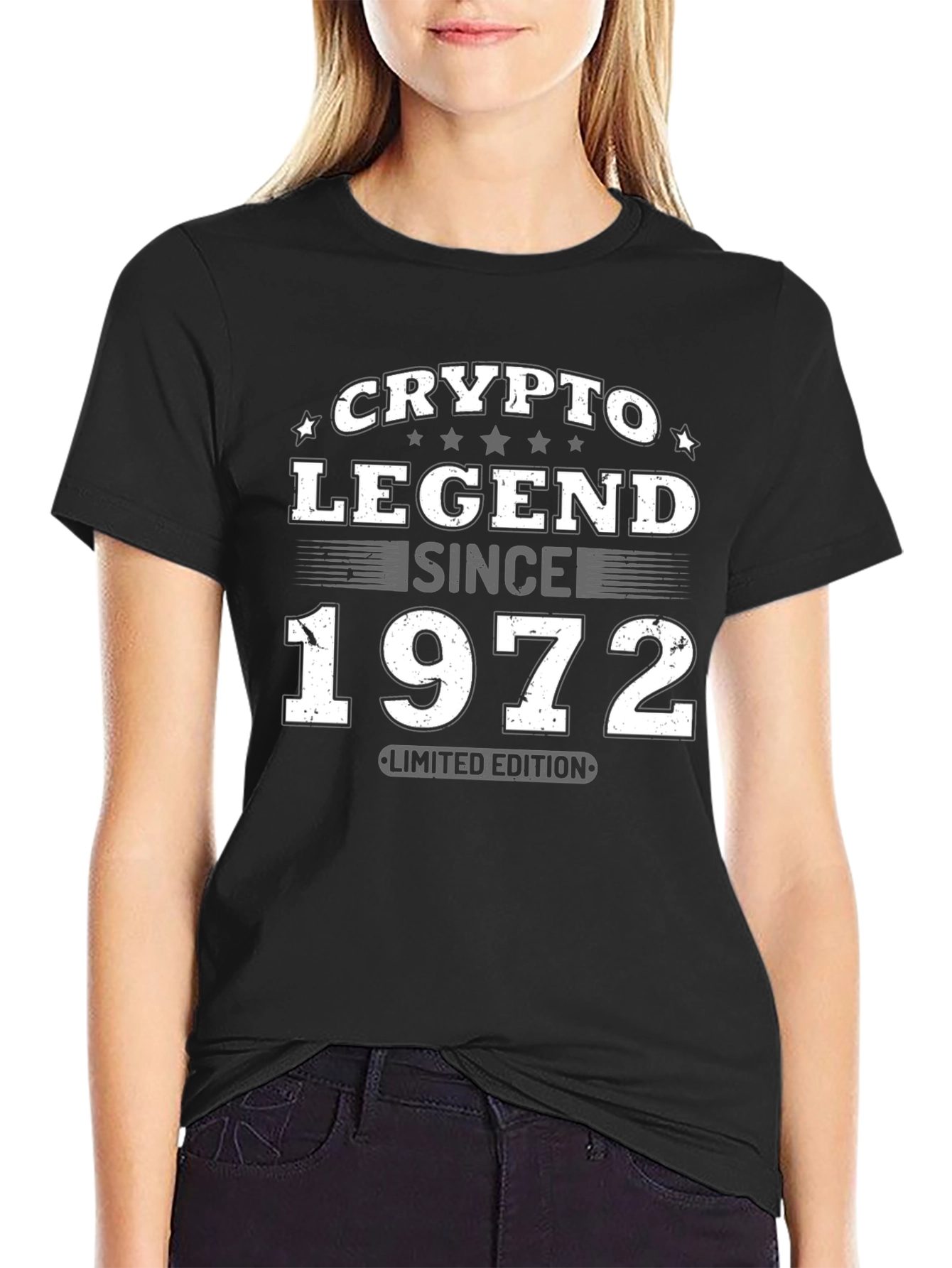 Black Crypto Legend Since 1972 Limited Edition Black T-Shirt view 2
