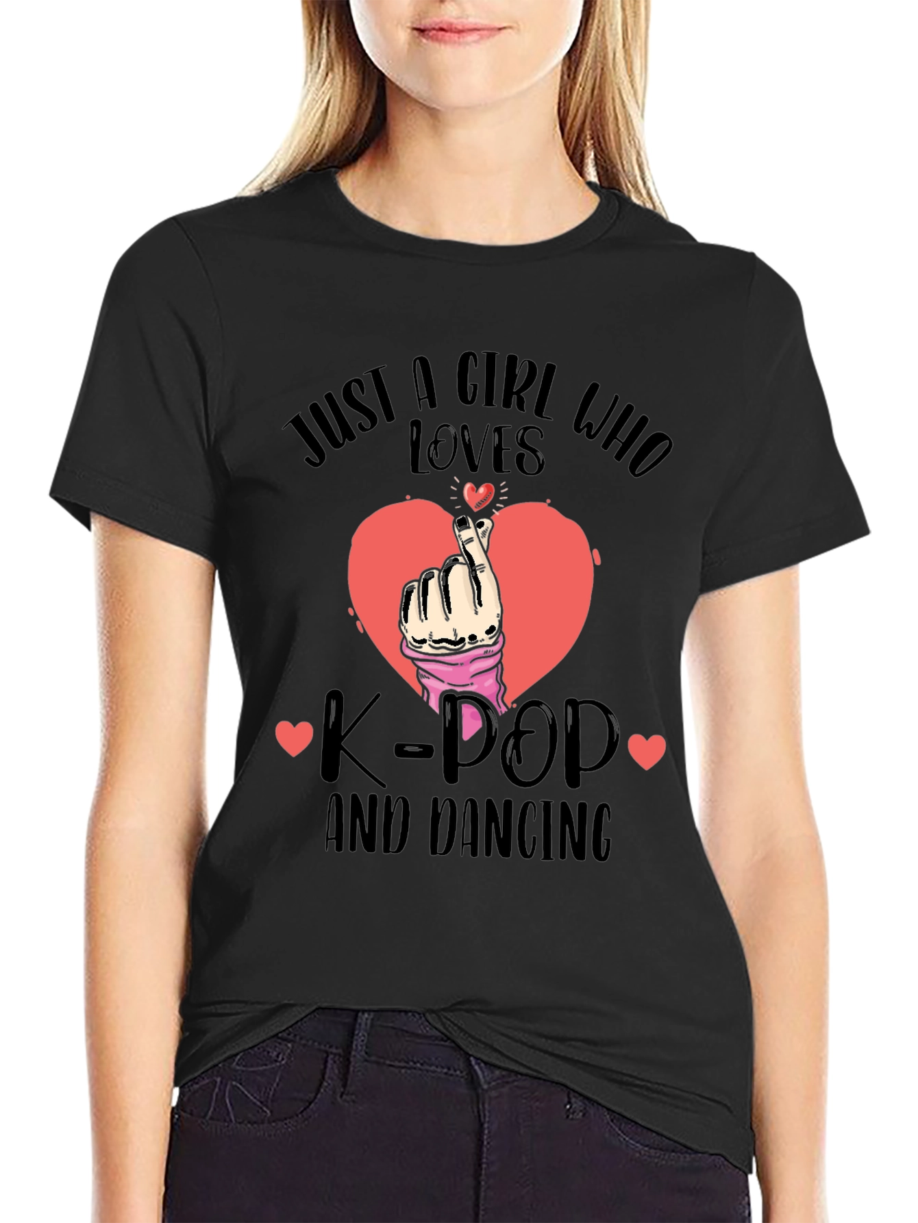 Black K-Pop & Dancing T-Shirt view 2