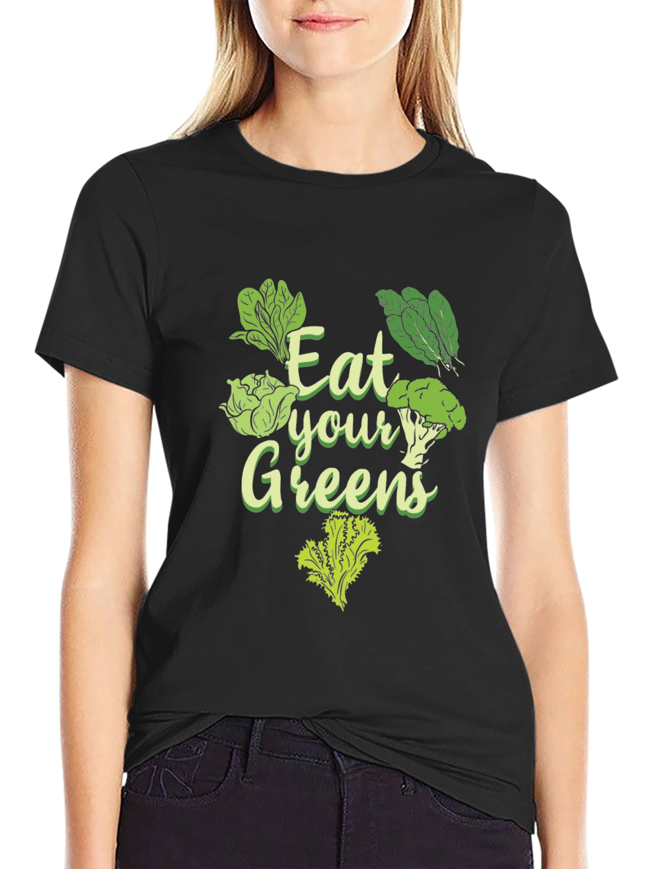 Eat Your Greens T-Shirt - Healthy Vegan Tee - 2