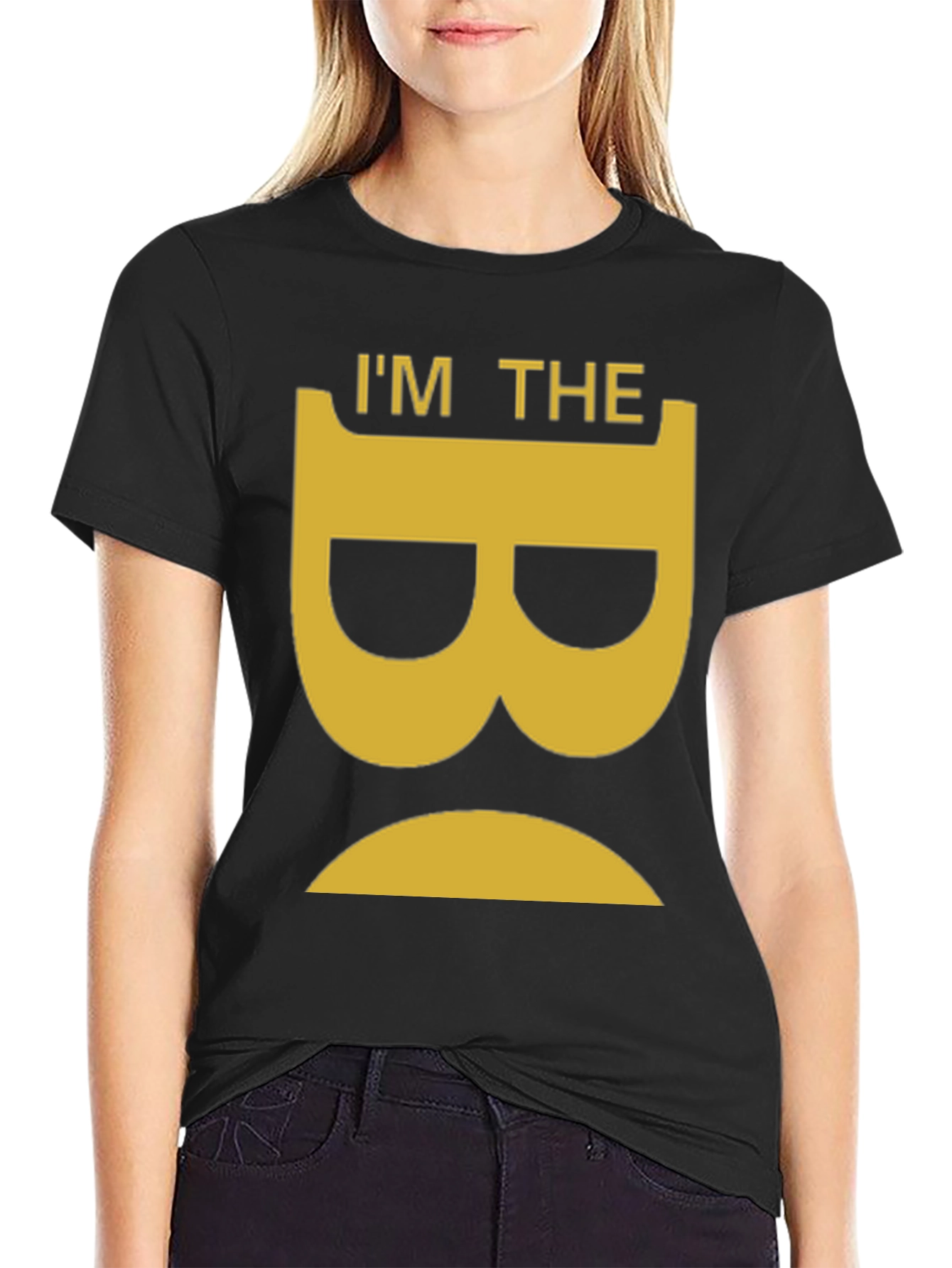 Black I'm The B Shirt - Funny Graphic Tee view 2