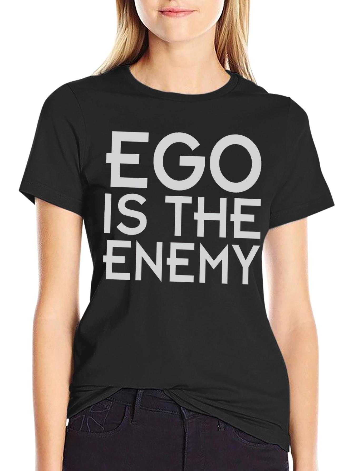 Black Ego Is The Enemy Graphic Tee - Black view 2