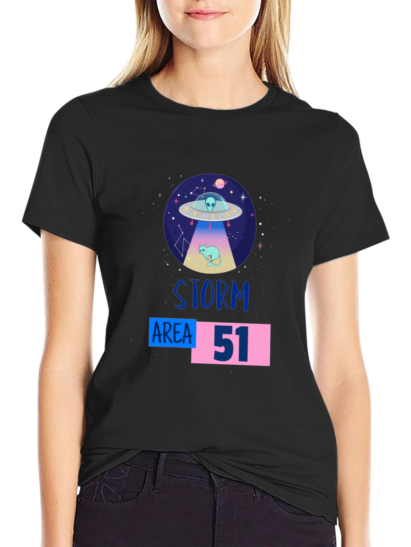 Storm Area 51 Alien Cat T-Shirt - 2