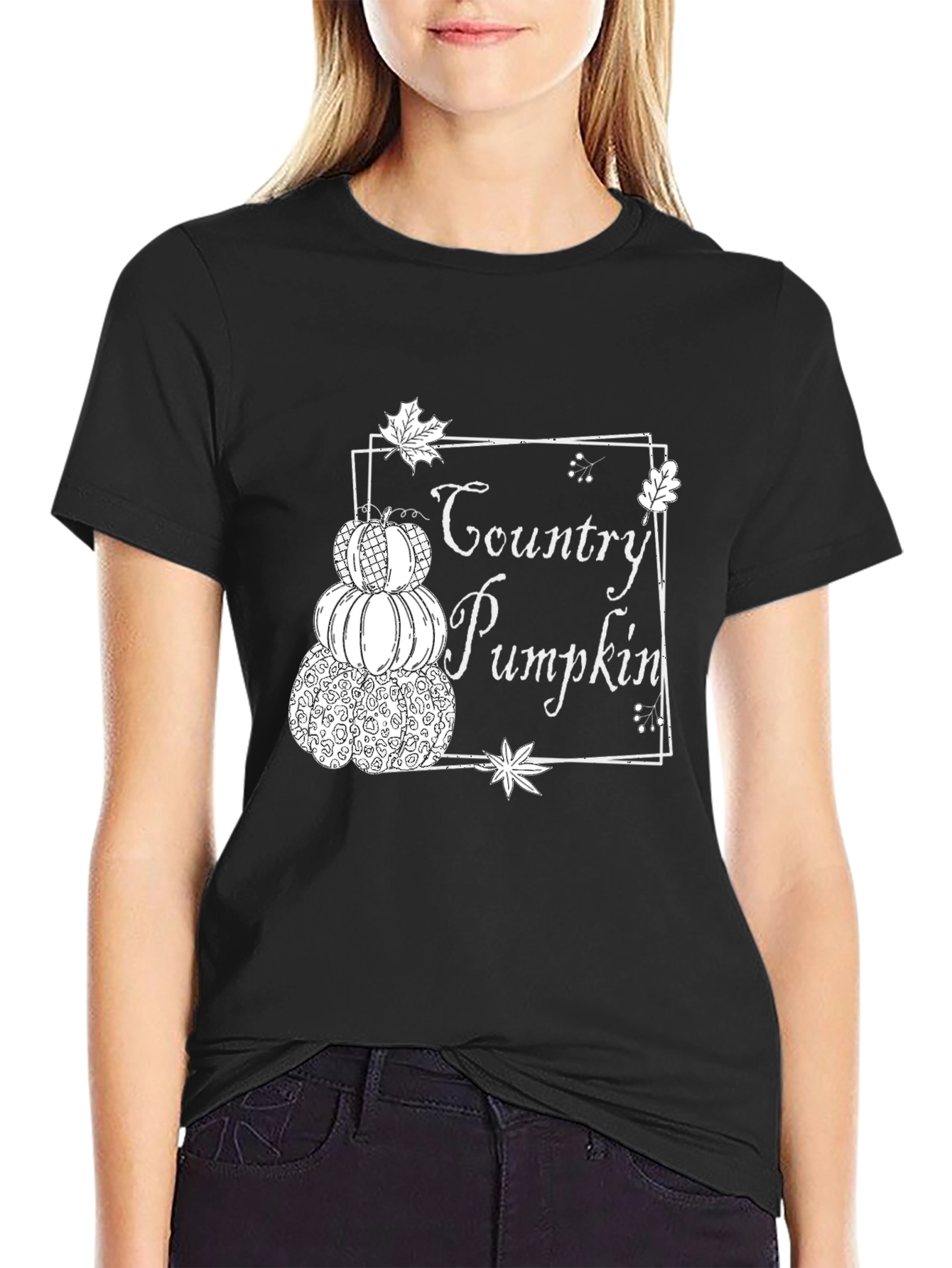 Country Pumpkin Stacked T-Shirt - 2