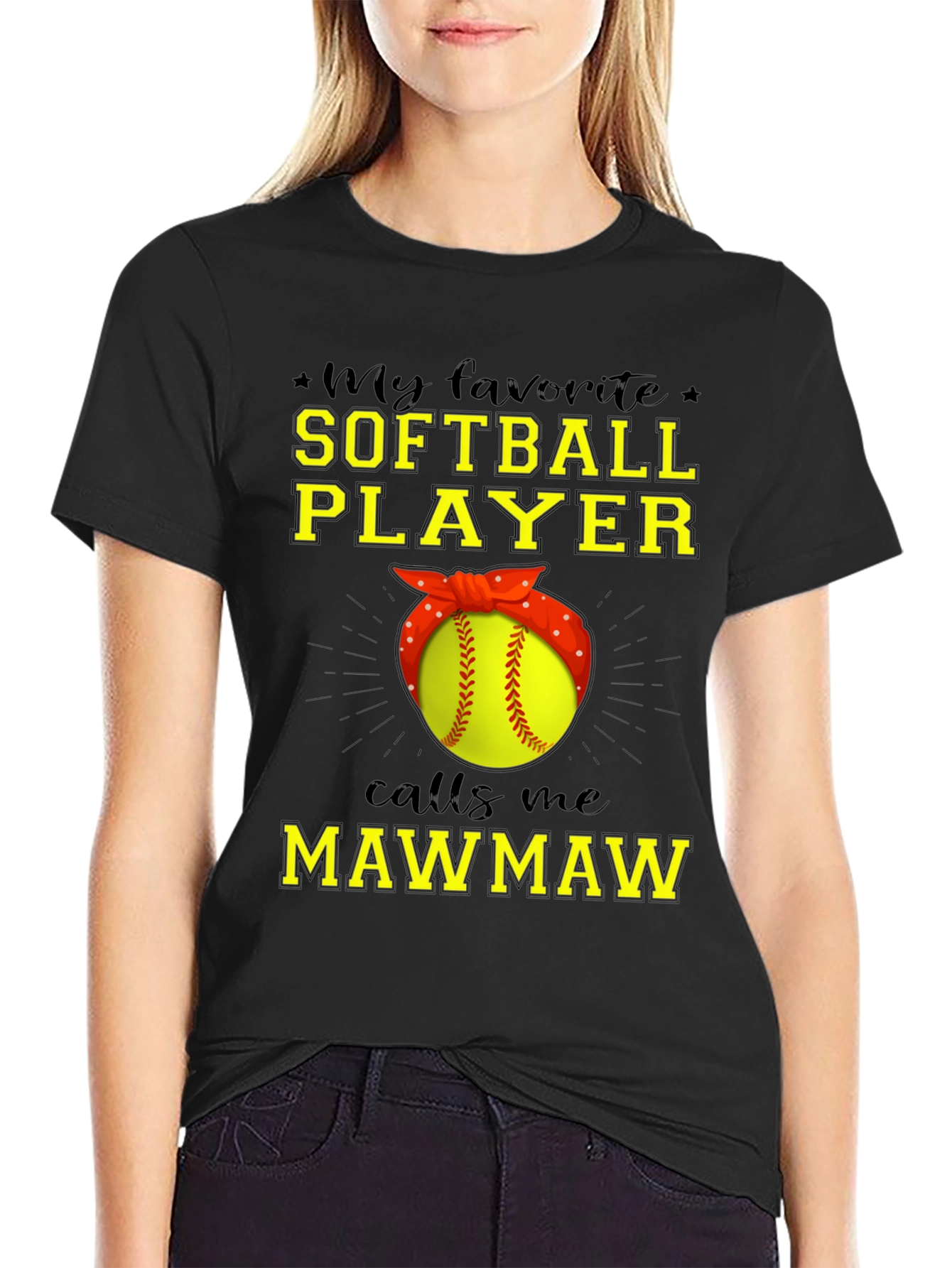 Softball Mawmaw T-Shirt - Gift for Grandma - 2