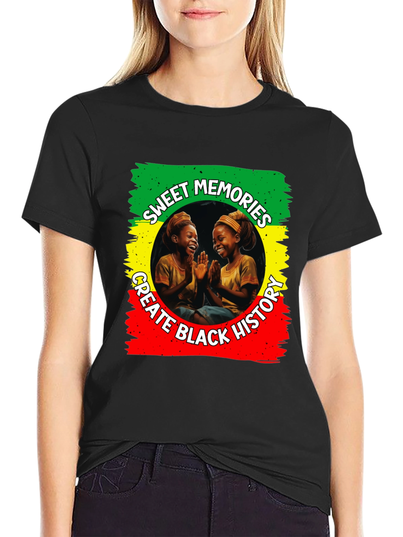 Black Sweet Memories Black History Graphic Tee view 2