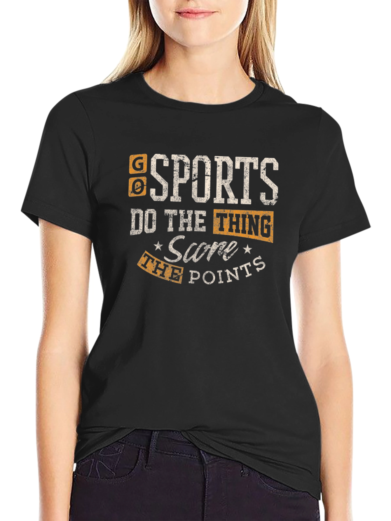 Black Go Sports Do The Thing T-Shirt view 2