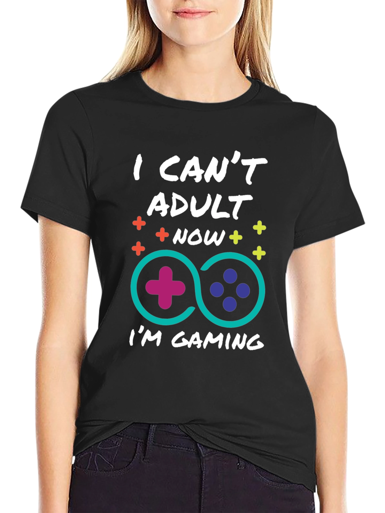 Gamer Graphic T-Shirt - I Can't Adult Now - 2
