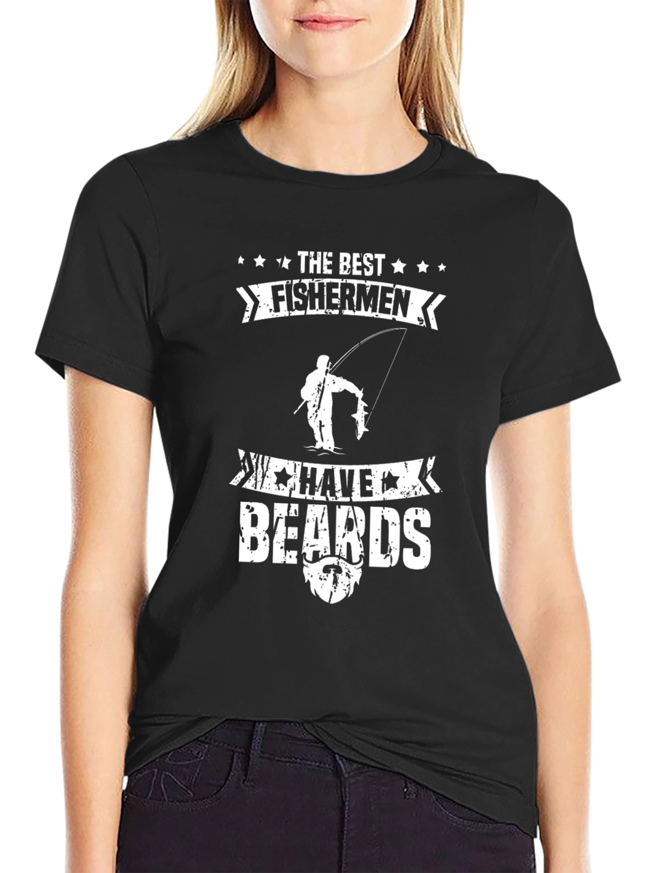 Black Fishermen With Beards Graphic Tee view 2