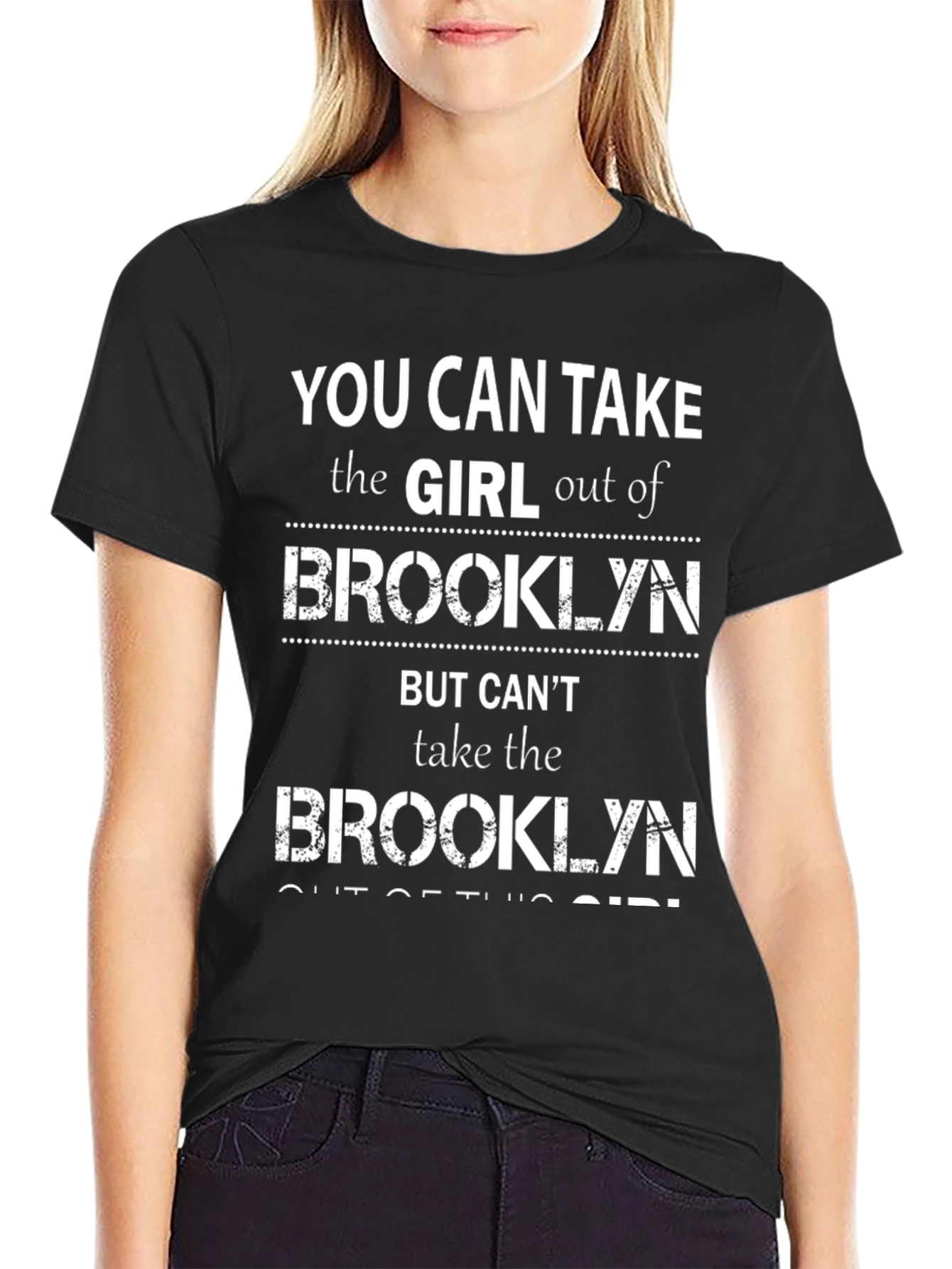 Black Brooklyn Girl Graphic T-Shirt view 2