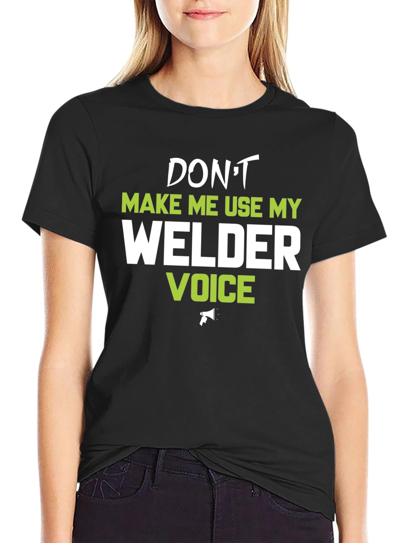 Black Welder Voice Graphic Tee - Black view 2