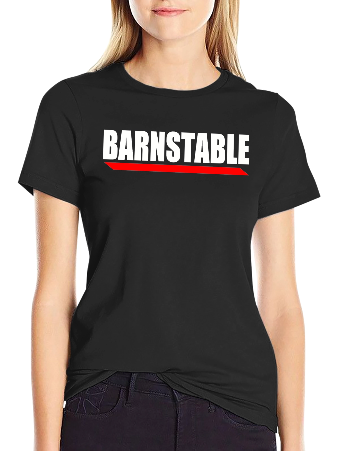 Black Barnstable Graphic T-Shirt - Black Cotton Blend view 2