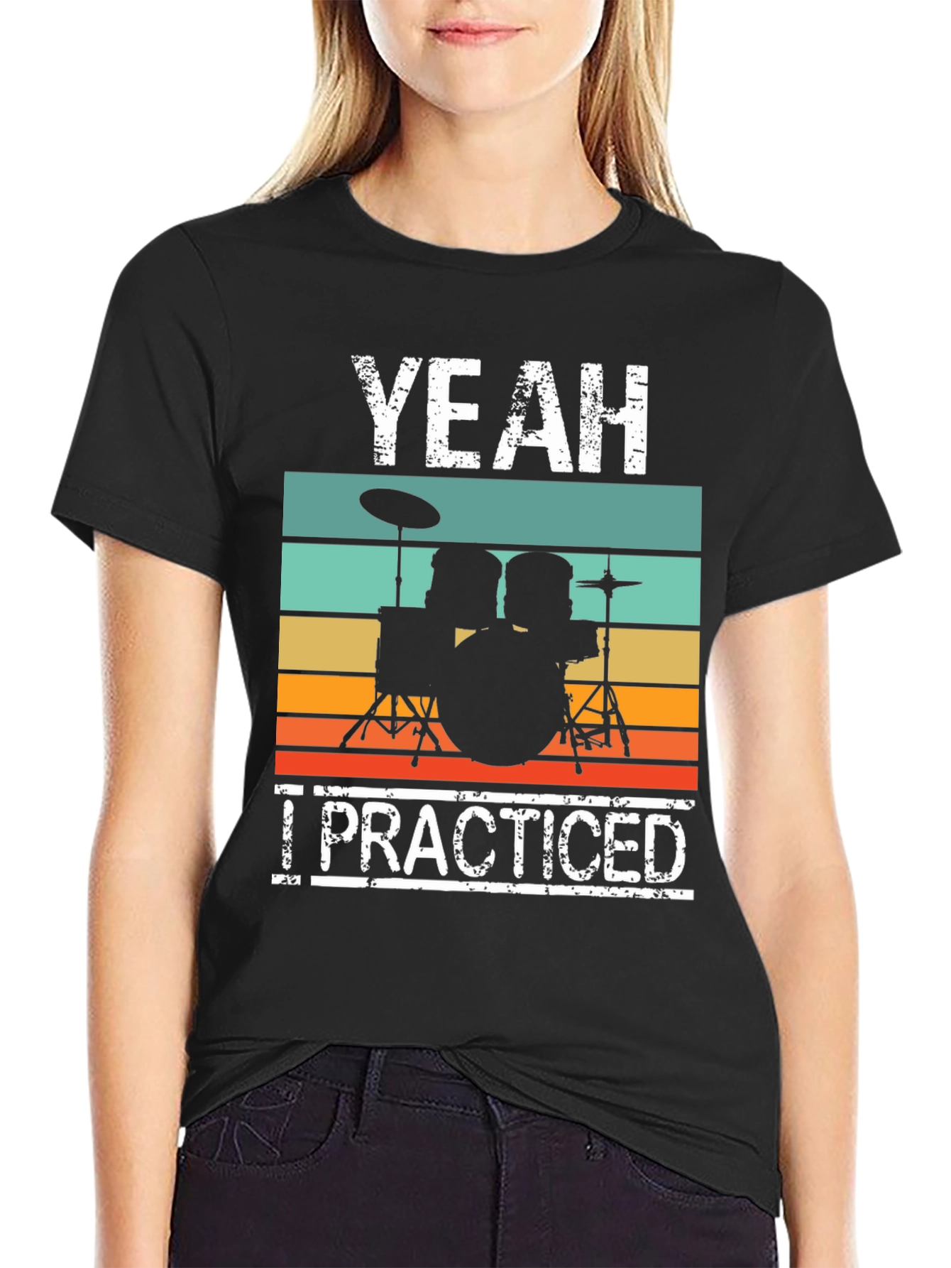 Yeah I Practiced Drummer Graphic Tee - 2
