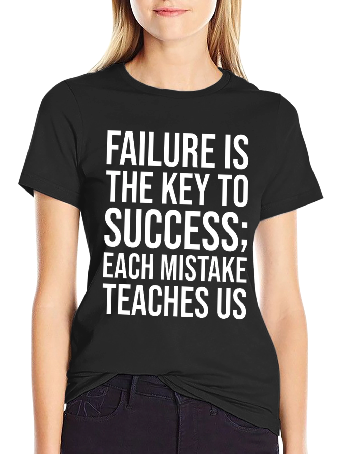 Black Failure is Key to Success Graphic Tee view 2