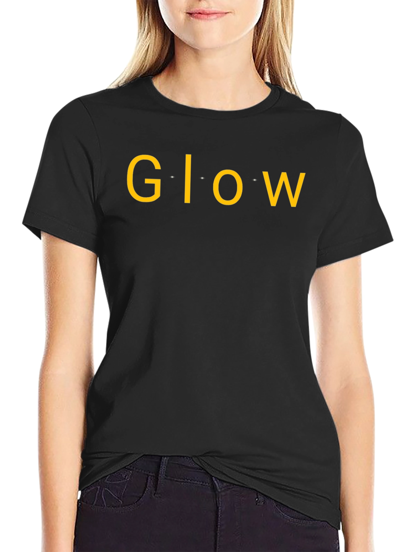 Black Glow Graphic Tee - Stylish Comfort, Modern Design view 2