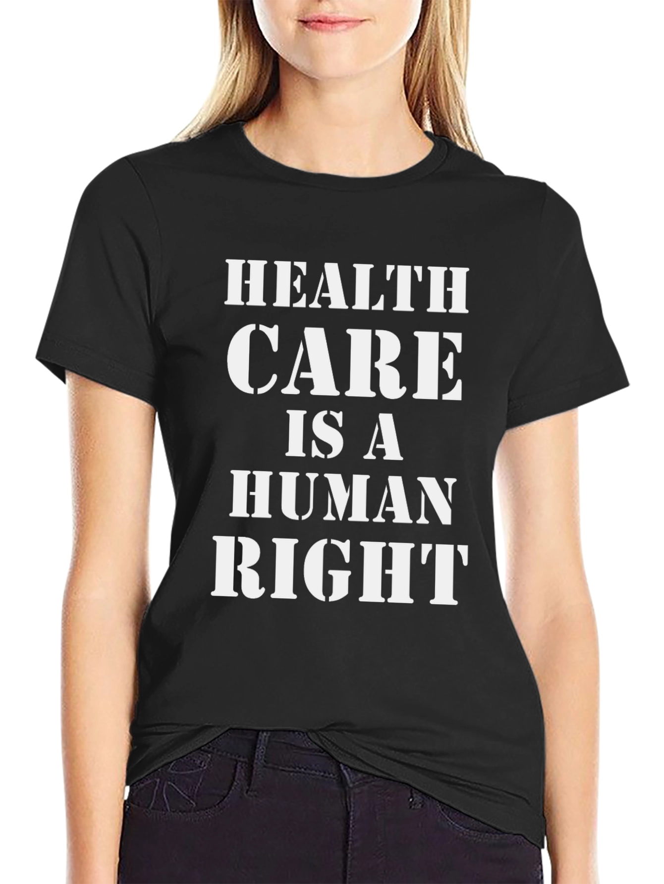 Black Health Care is a Human Right Graphic Tee view 2
