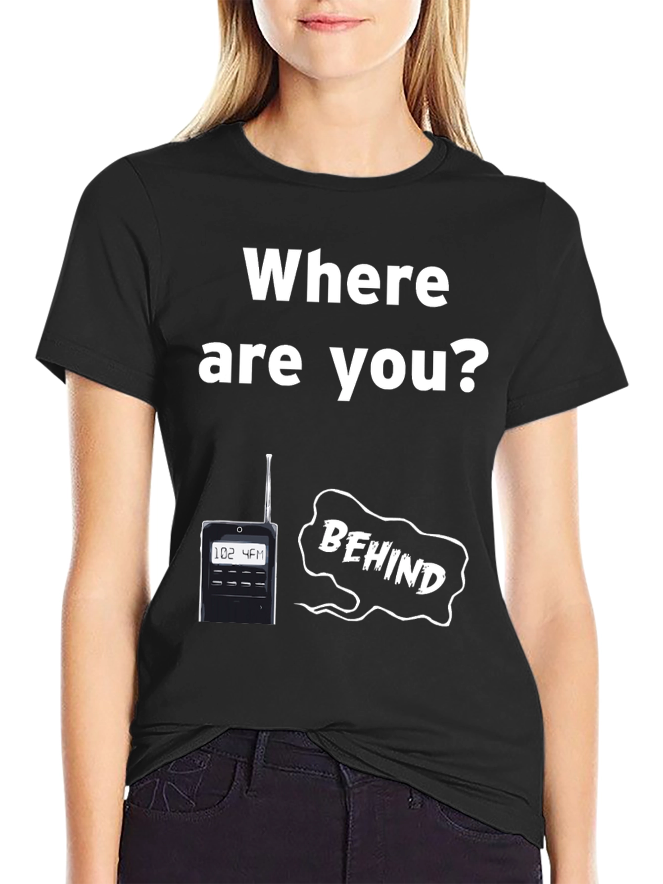 Black Where Are You? T-Shirt Paranormal Ghost Hunter Tee view 2