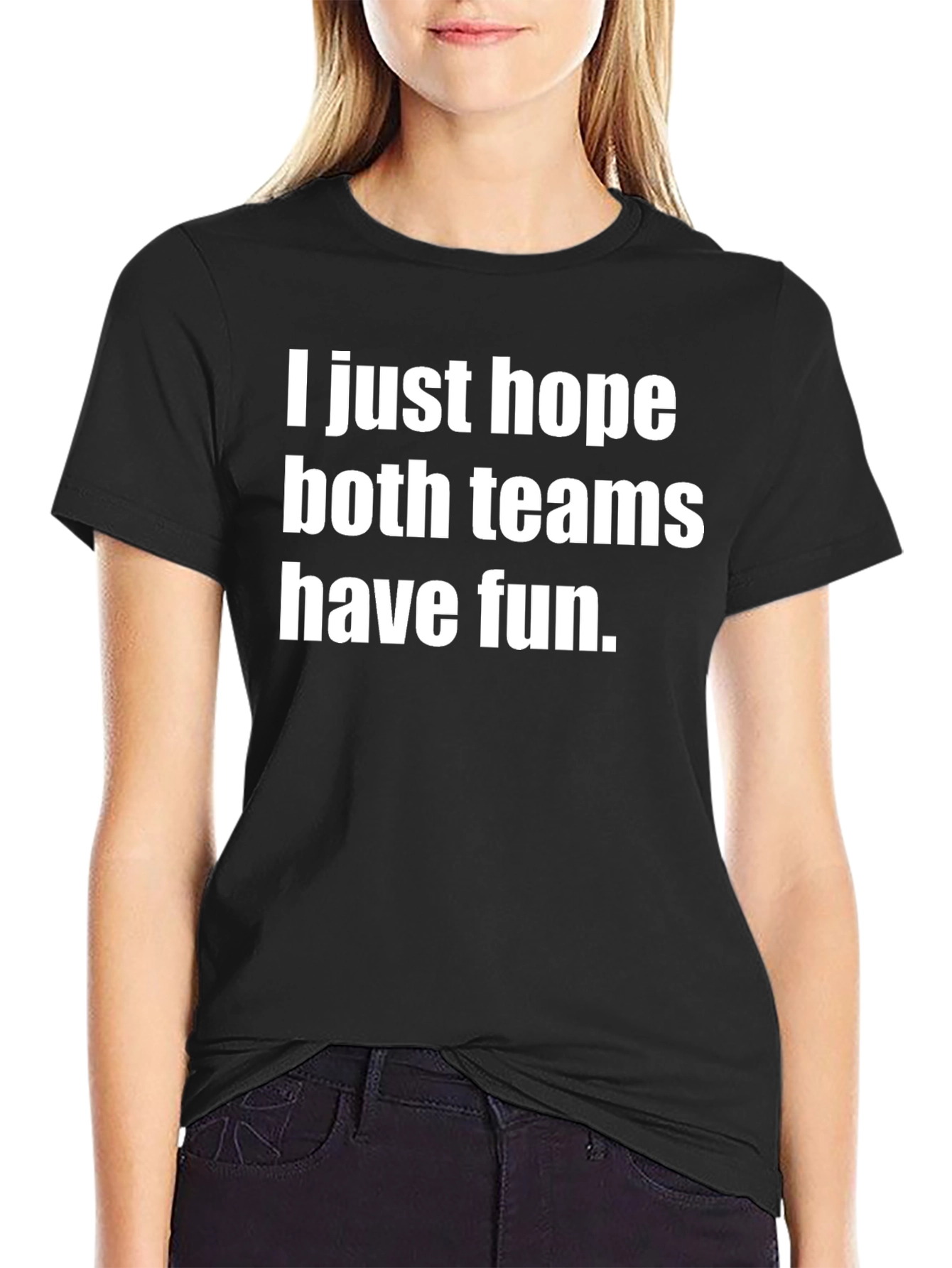 Black Funny Sarcastic Sports T-Shirt - Have Fun view 2
