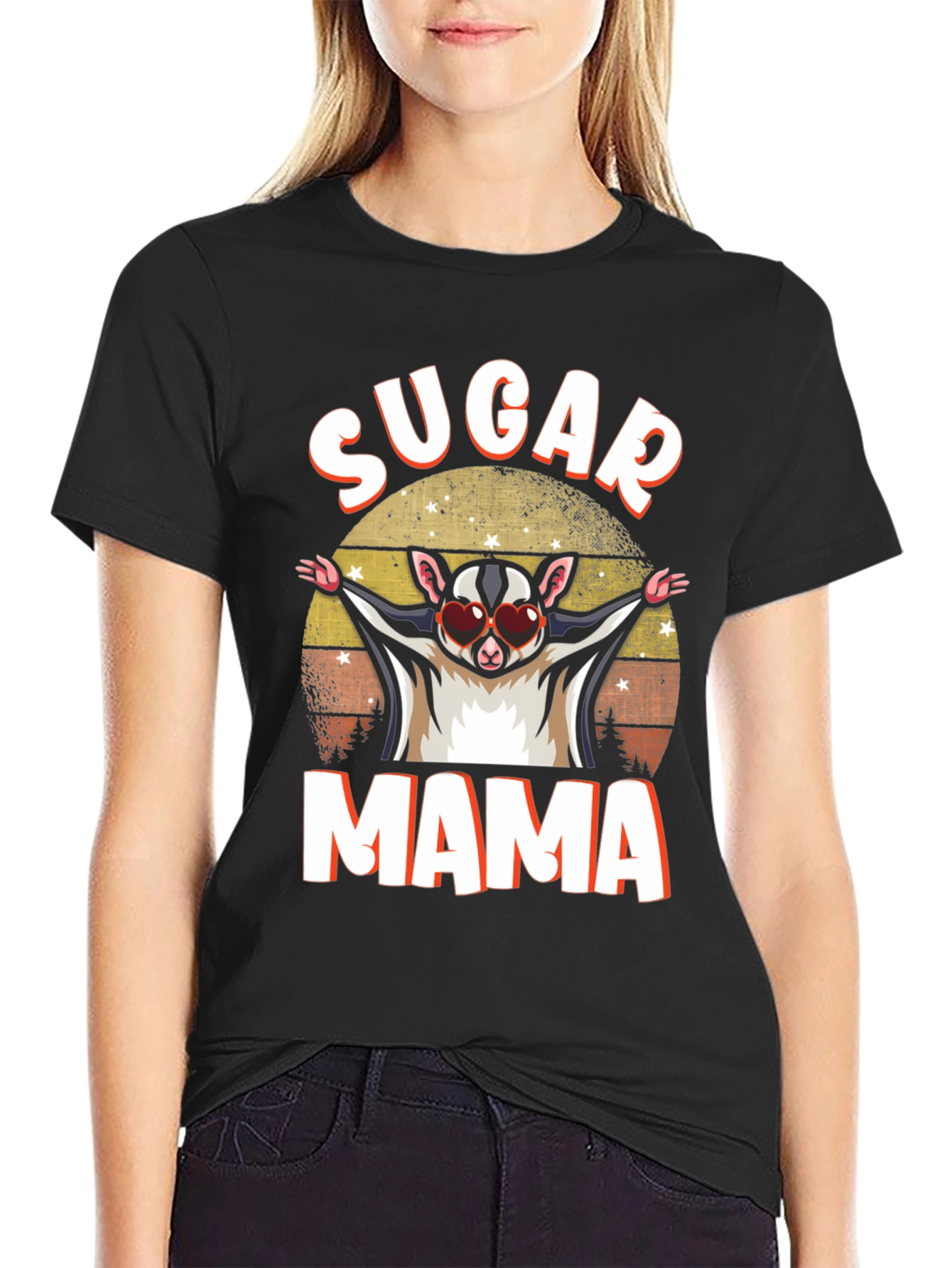 Black Sugar Mama Sugar Glider T-Shirt view 2