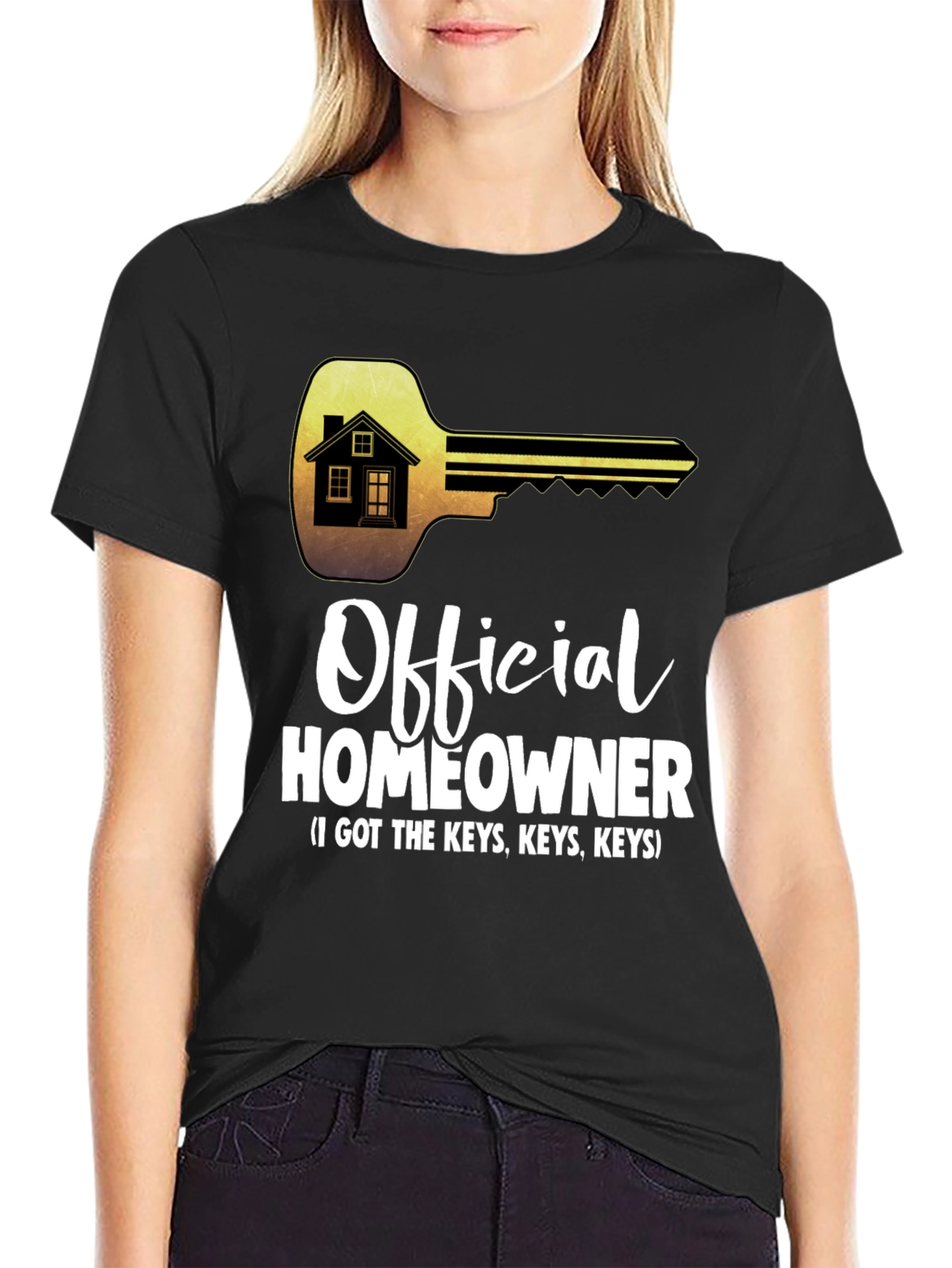 Black Official Homeowner T-Shirt - Got the Keys Tee view 2