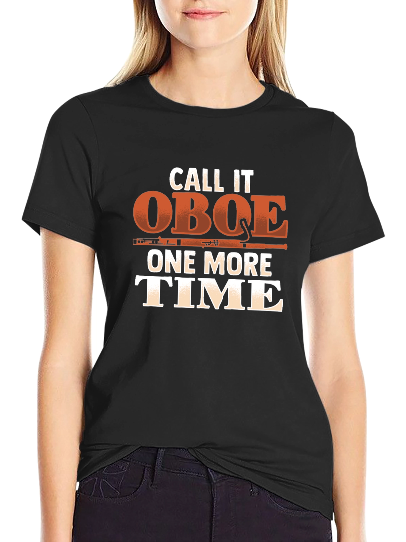 Black Call It Oboe One More Time T-Shirt view 2