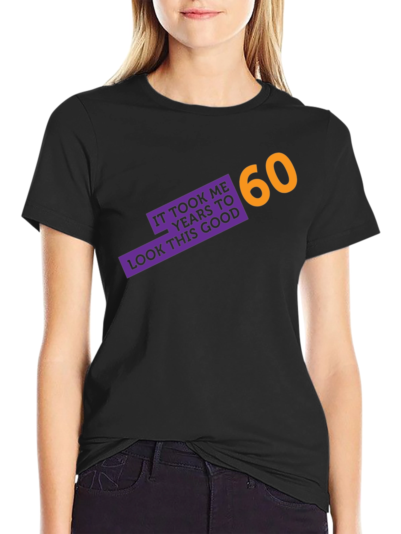 Black Funny 60th Birthday T-Shirt - It Took Me 60 Years view 2