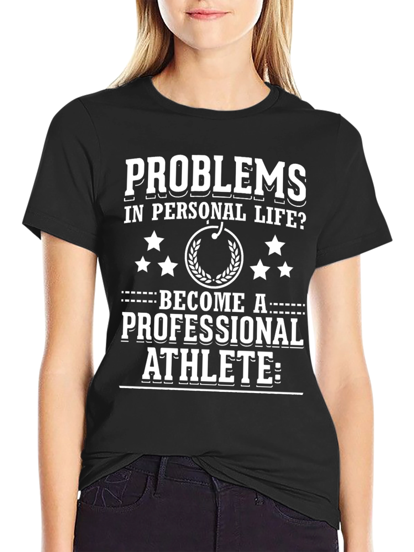 Black Problems? Athlete T-Shirt - Motivational Tee view 2