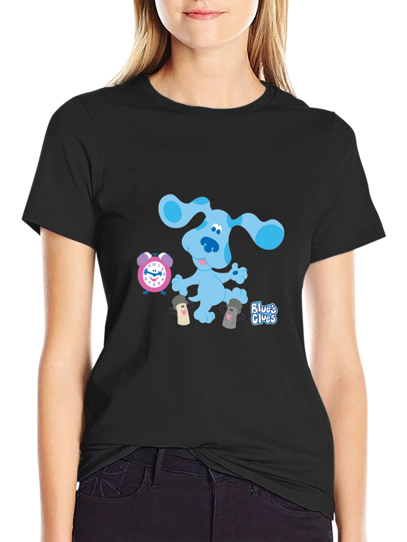 Black Blue's Clues Black Graphic Tee view 2