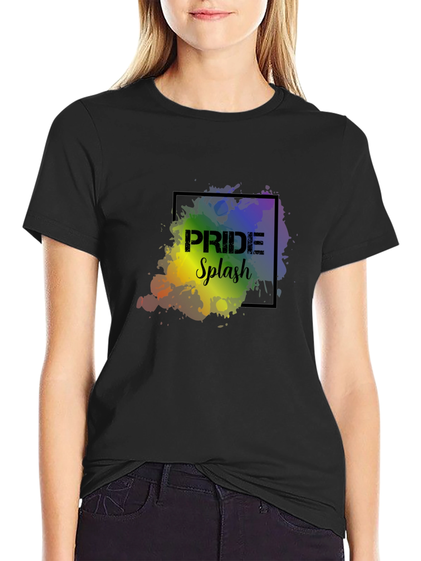 Pride Splash Graphic Tee - Black - 2
