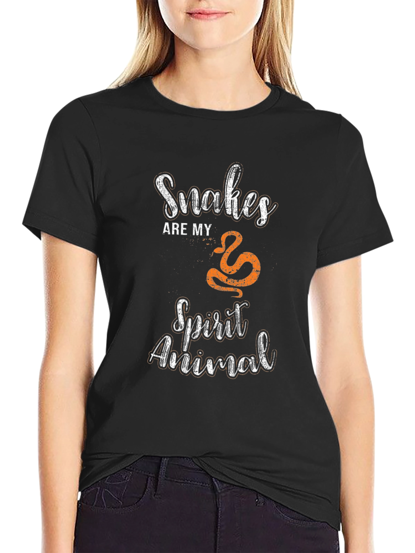 Black Snakes Are My Spirit Animal Graphic Tee view 2