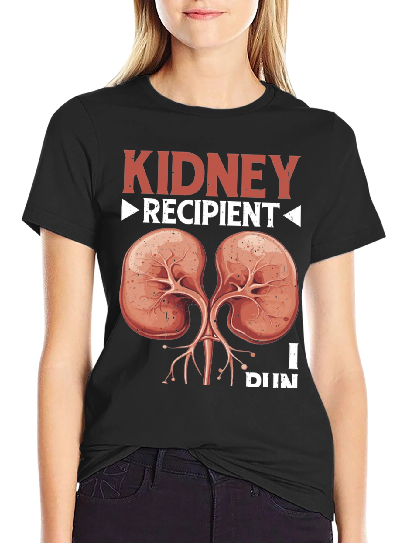 Black Kidney Recipient Graphic Tee view 2