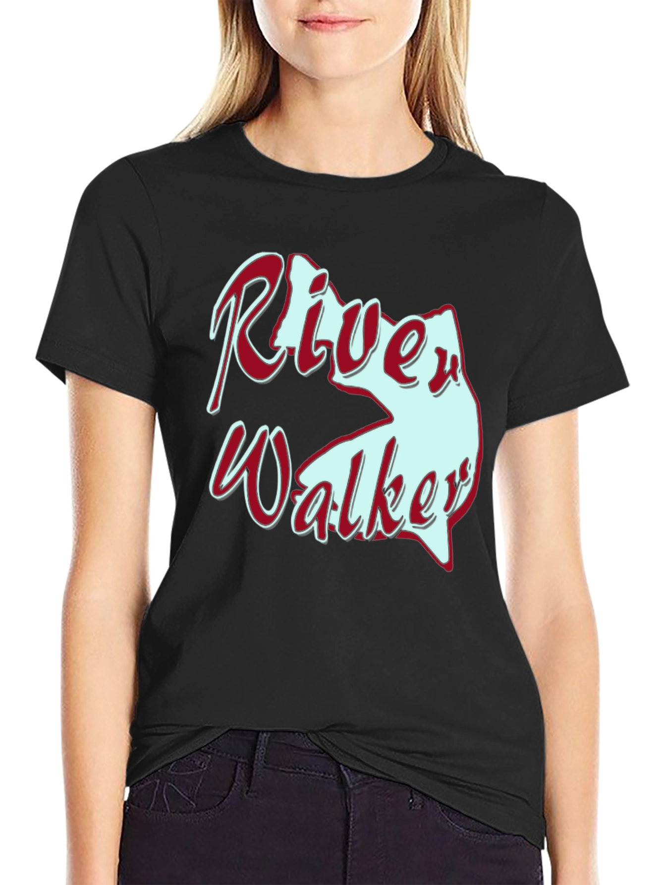 Black River Walker Novelty Graphic T-Shirt view 2