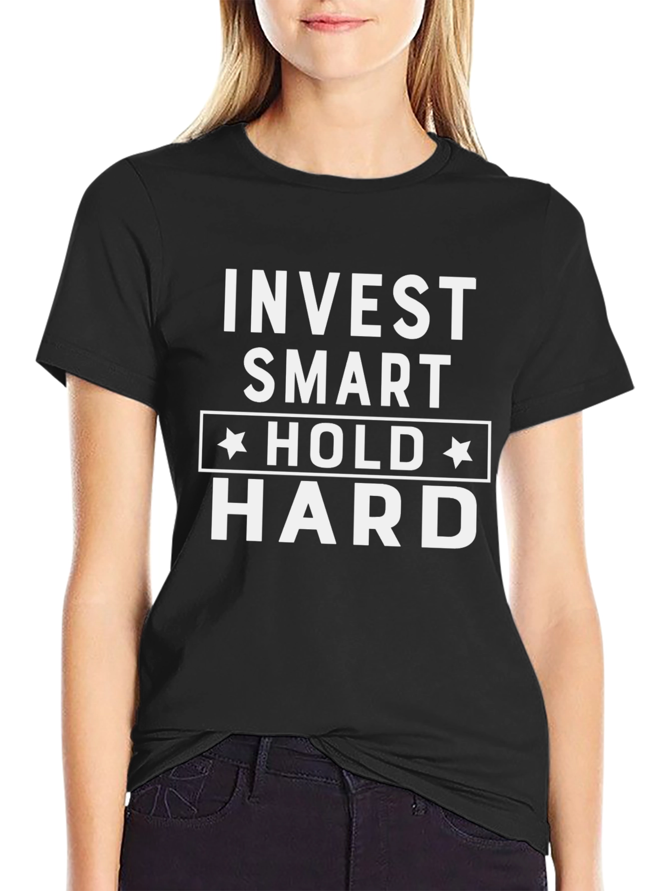Black Invest Smart Hold Hard Graphic T-Shirt view 2