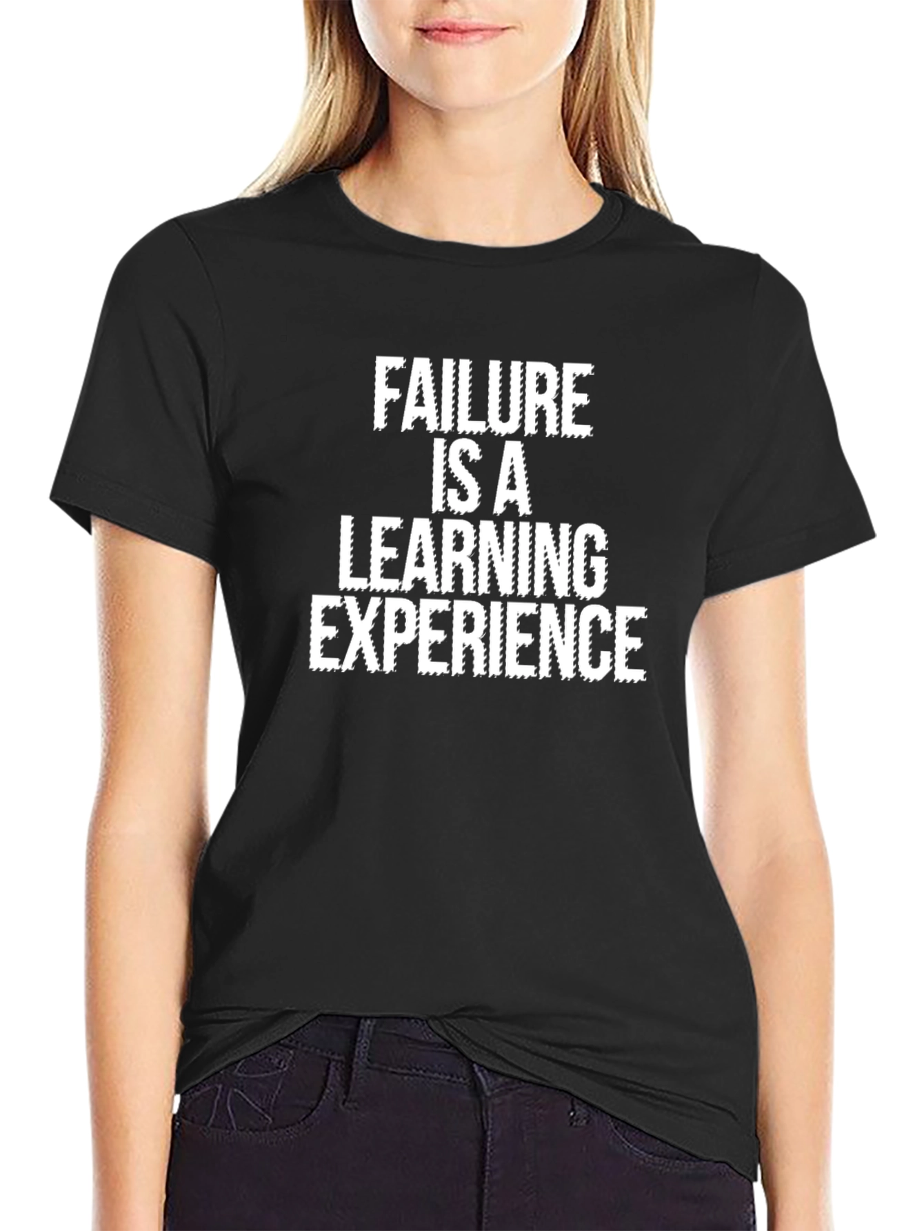 Black Failure is a Learning Experience T-Shirt view 2