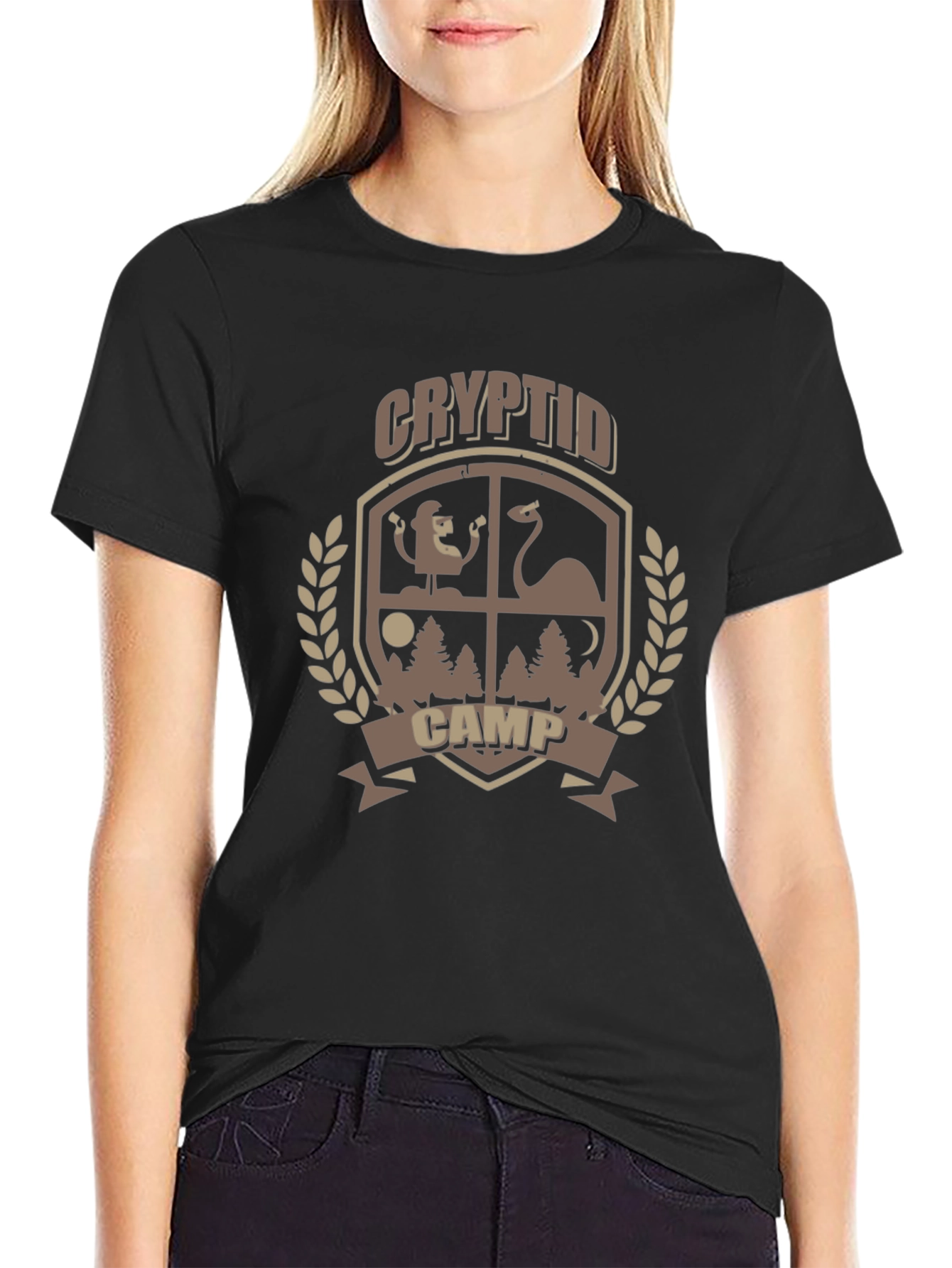 Black Cryptid Camp Graphic Tee view 2
