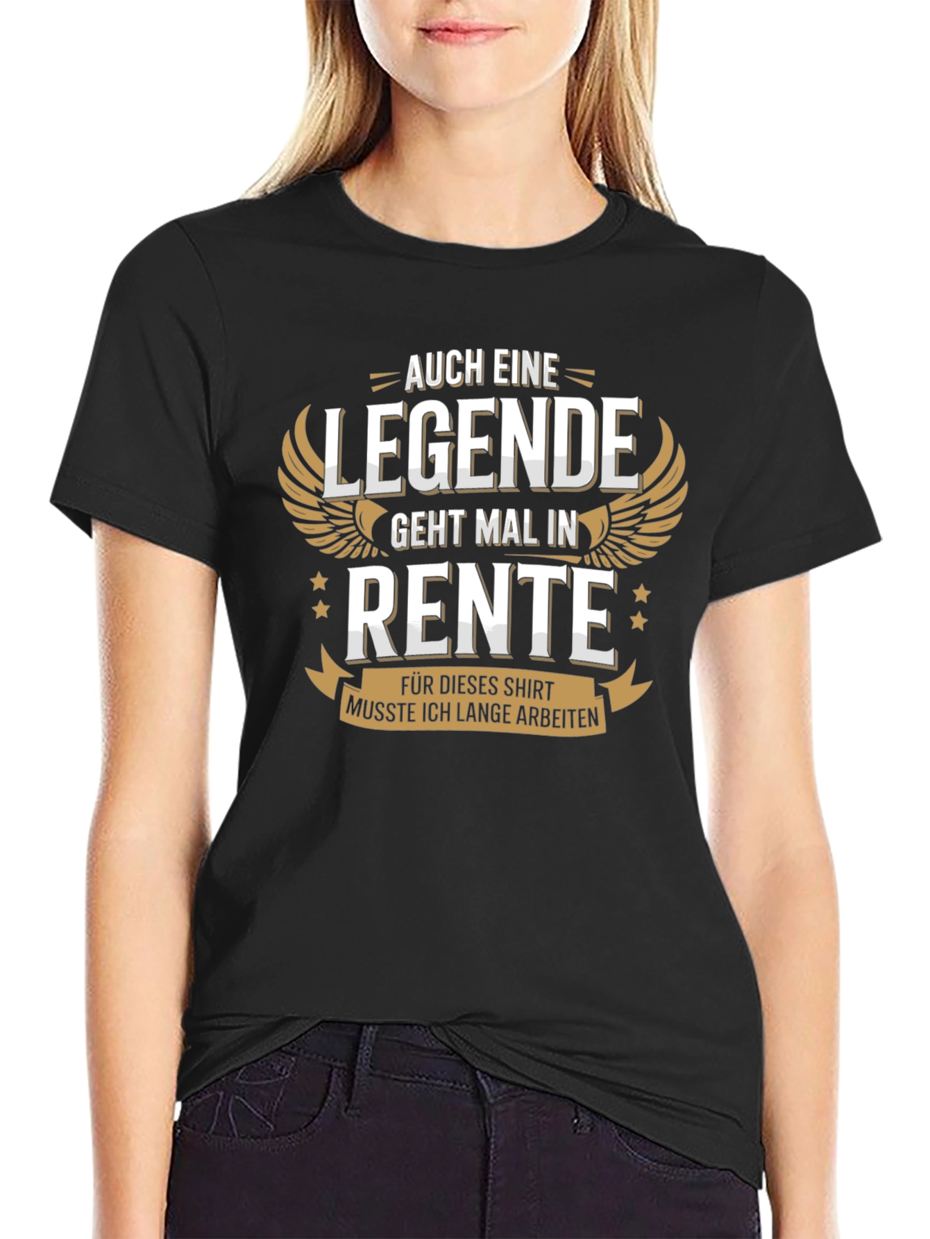 Black Legend Retirement T-Shirt:  Auch Eine Legende Geht Mal In Rente view 2