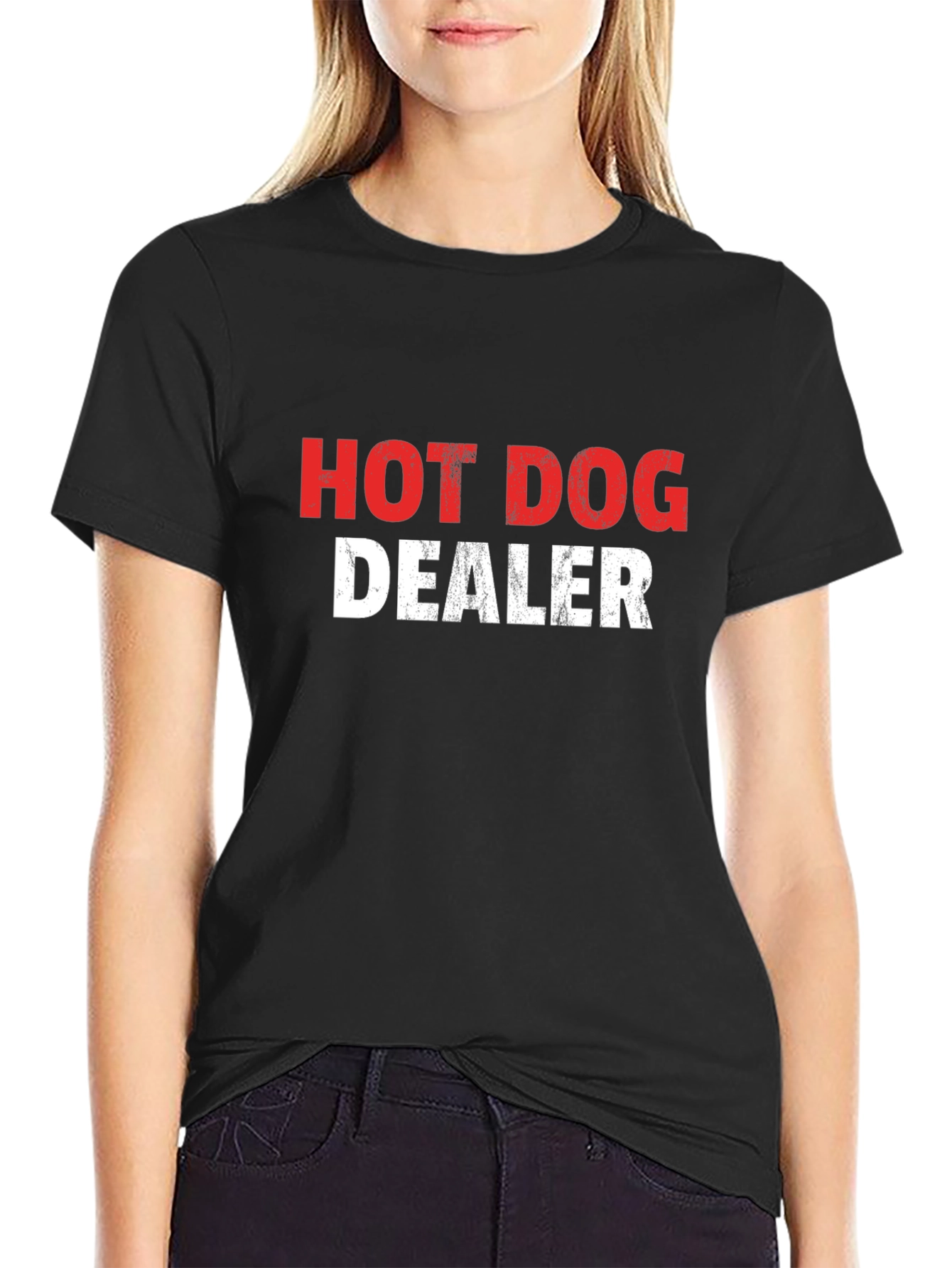 Black Hot Dog Dealer Graphic Tee view 2