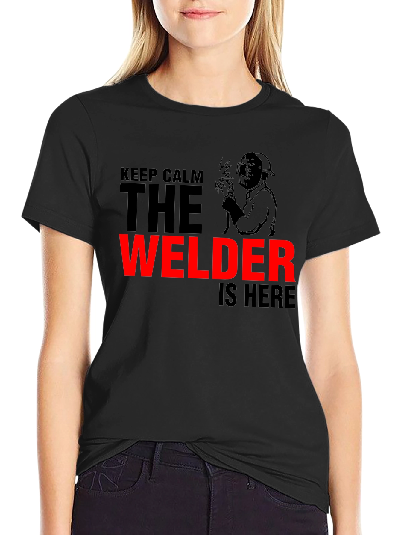 Keep Calm Welder Graphic Tee - Black - 2
