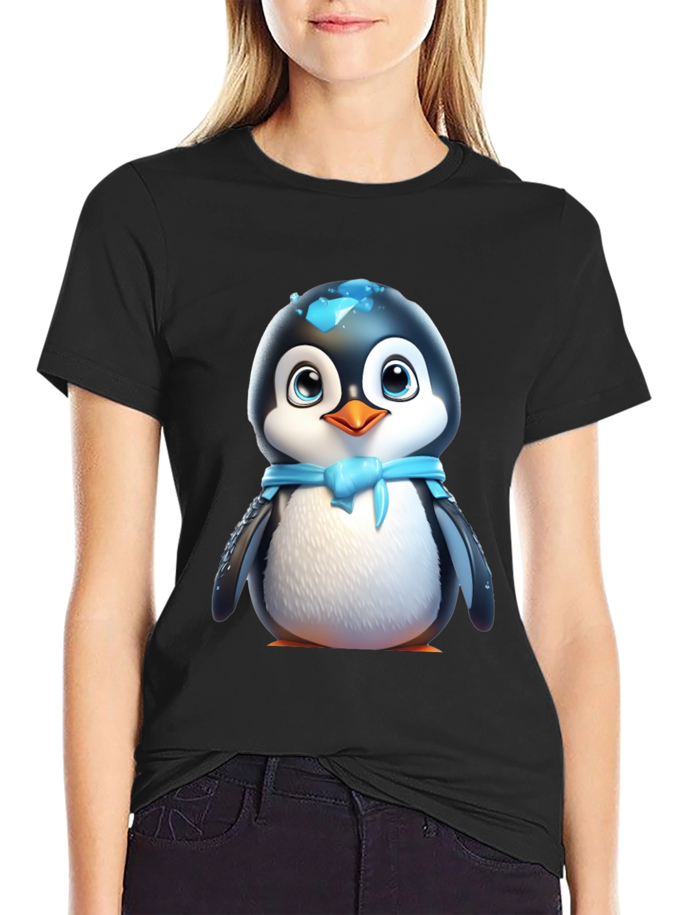 Cute Cartoon Penguin T-Shirt - 2